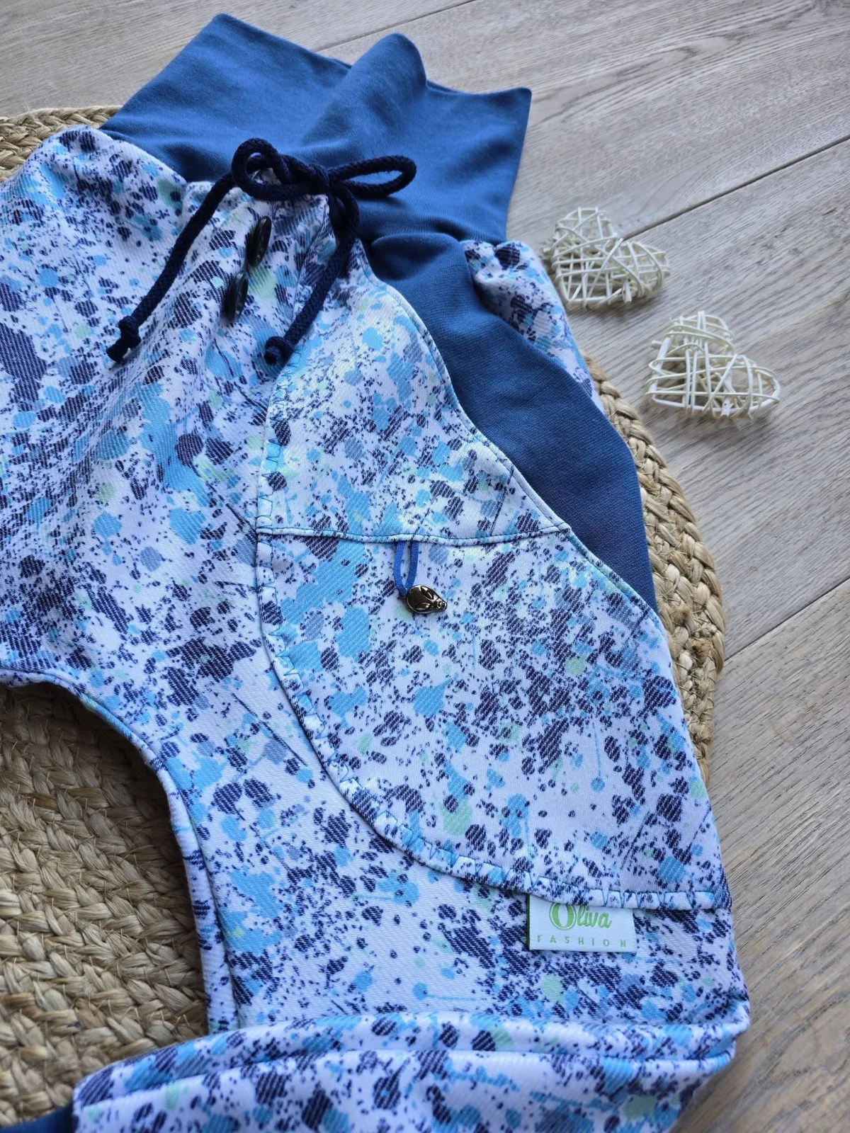 Jeans Pumphose Kinder Gr.116/122 – Kinderhose Denim Blau – Bild 2