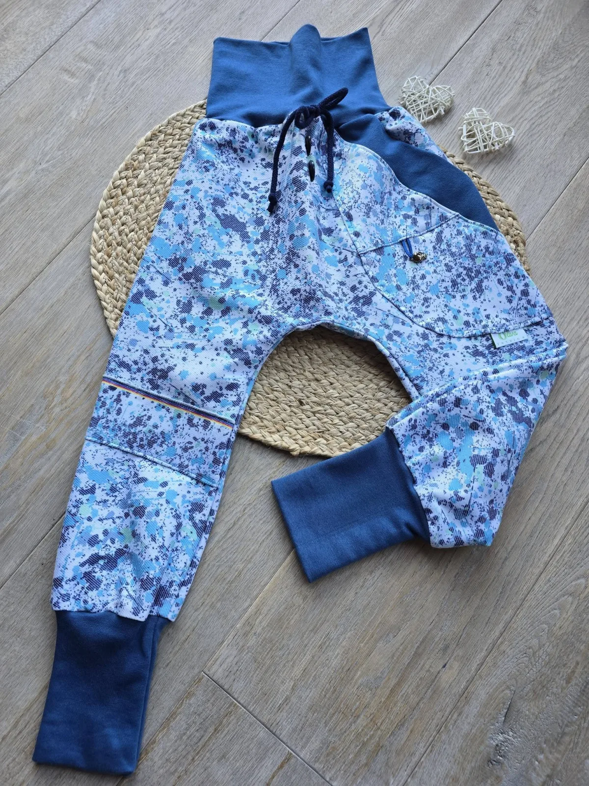 Jeans Pumphose Kinder Gr.116/122 – Kinderhose Denim Blau