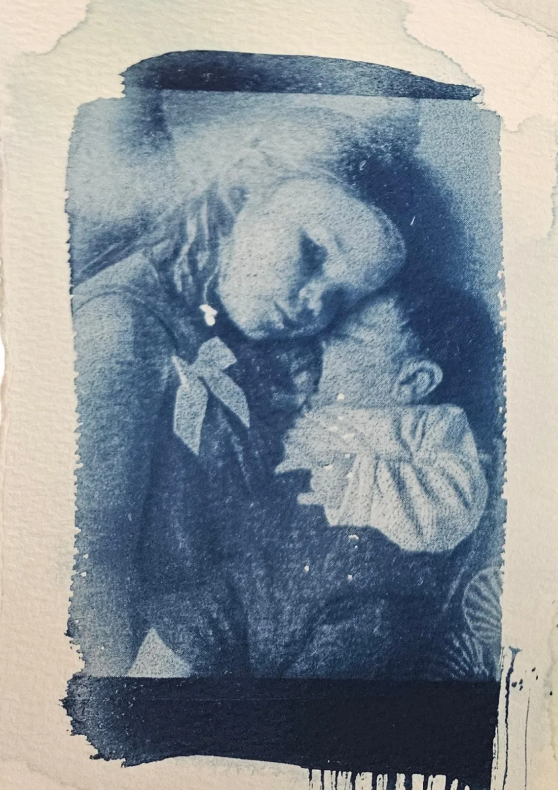 Handgemachte Cyanotypie vom eigenen Foto | Personalisiertes Blaudruck Geschenk | Custom Cyanotype Print | Fine Art Wandbild Unikat – Bild 2