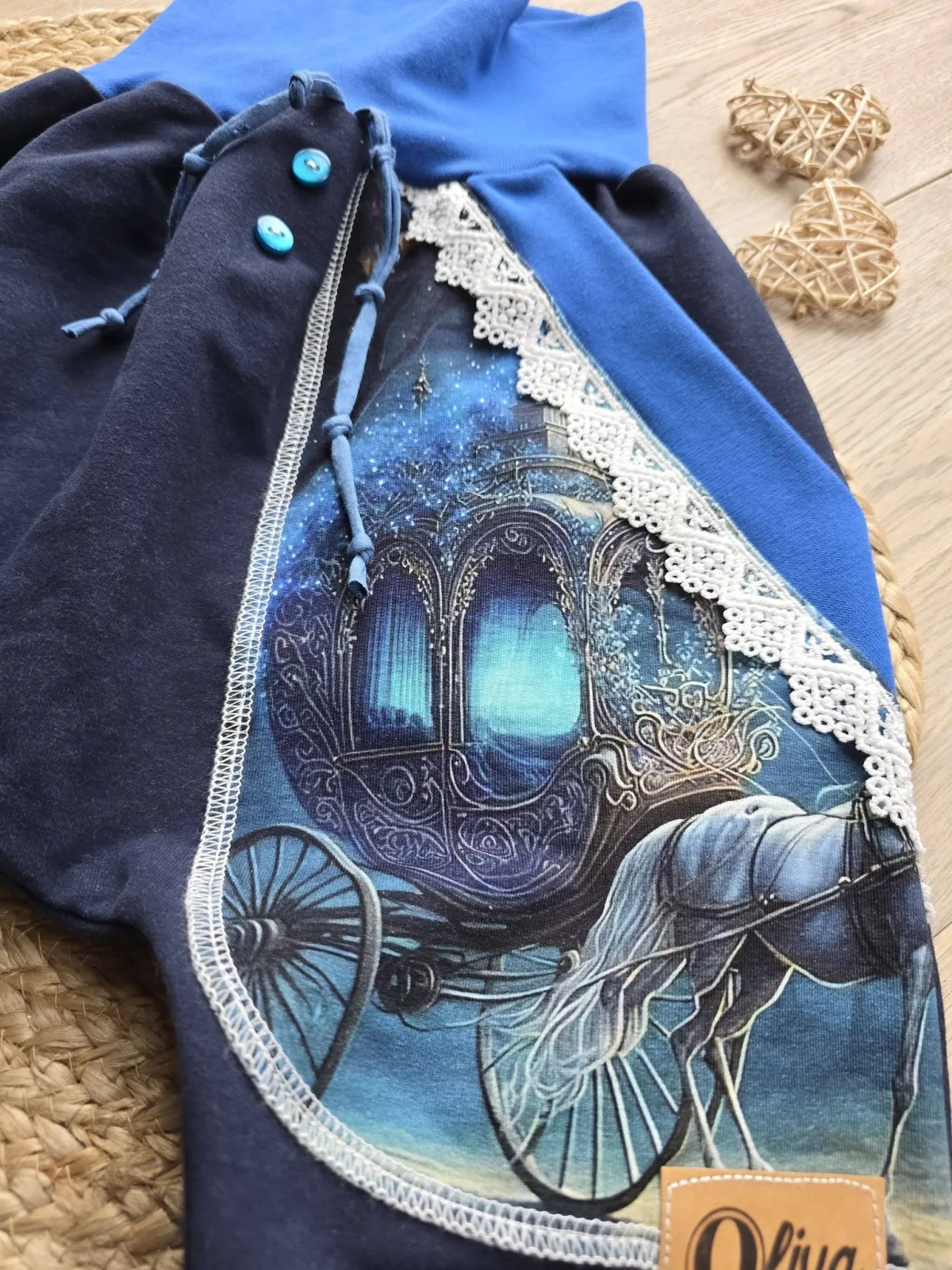 Organic Sweat Pumphose Mädchen Gr.122/128 Mitwachshose – Bild 3