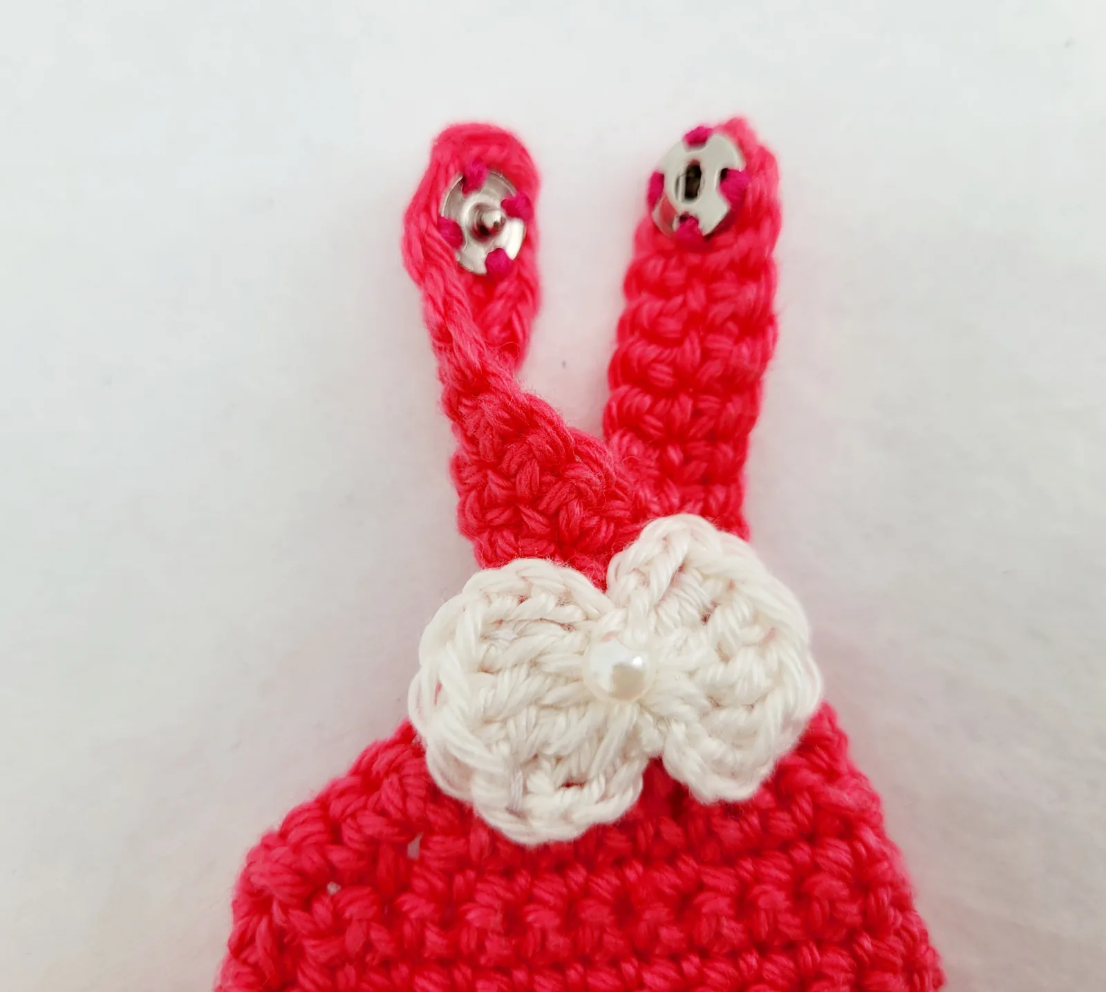 3-teiliges pink weiß gehäkeltes Puppen-Outfit Set Kleid Hut u. Handtasche für 29 cm Modepuppen Fashion Doll Kleidungsset – Bild 8