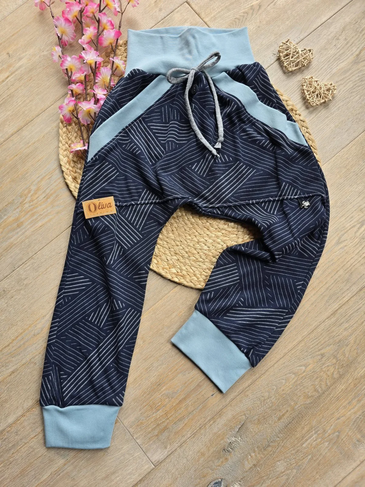 Kinder Pumphose Organic Jersey Pants Gr.116/122 – Unisex Blau