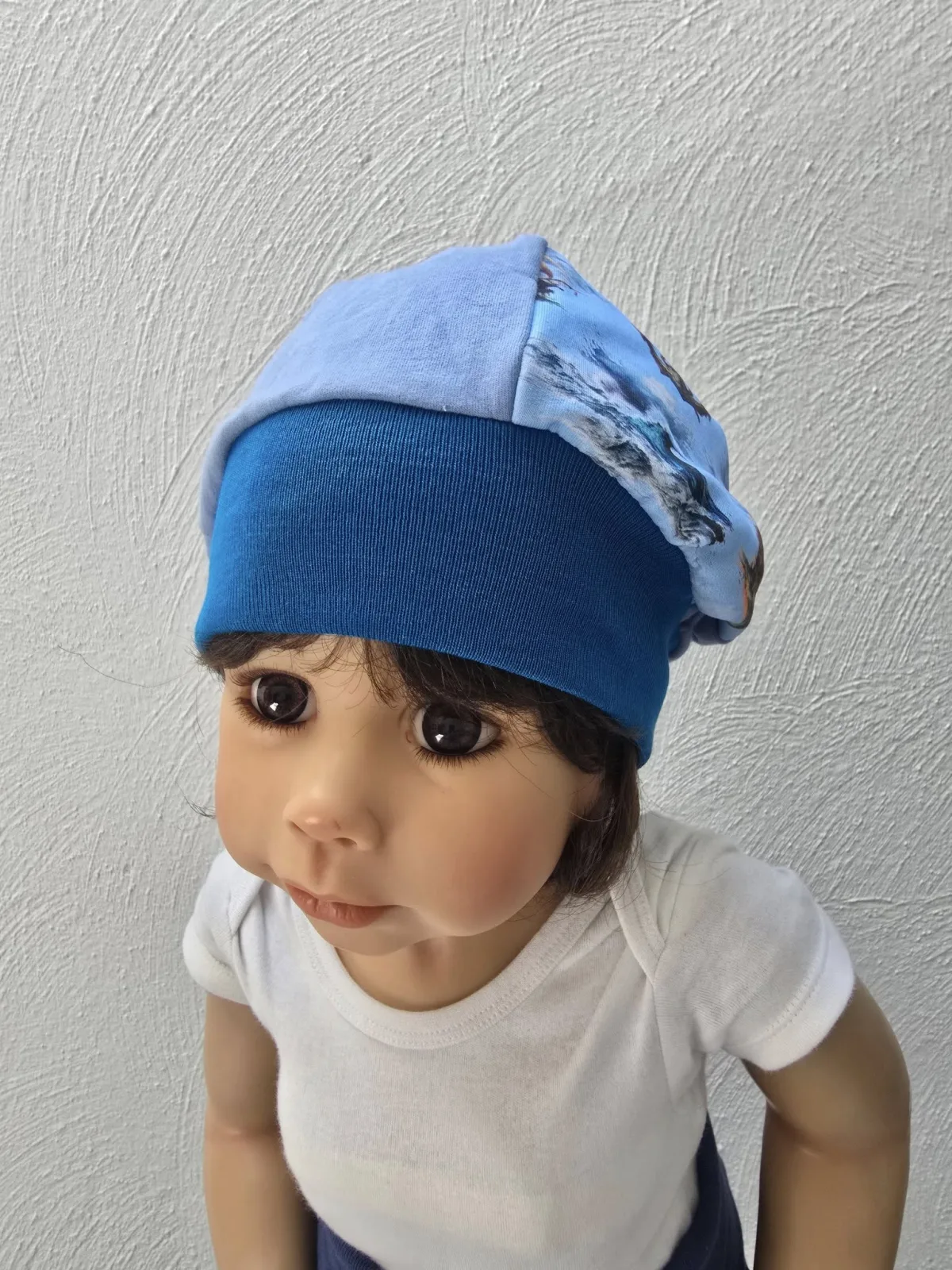 Organic Sweat Beanie Mütze Piratenboot KU. 51-55 cm einlagig – Bild 5