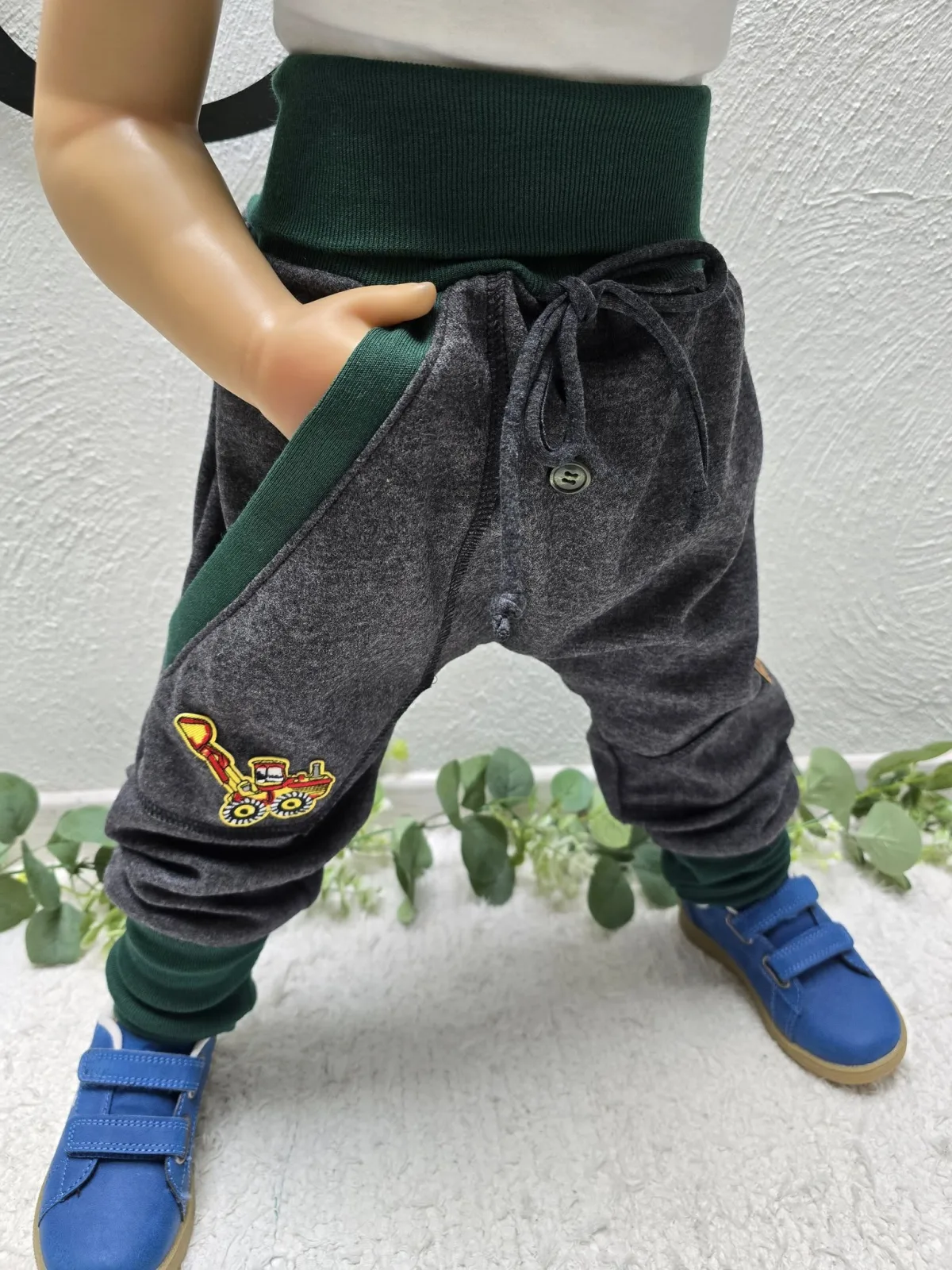 Pumphose Bagger Gr.98/104 – Organic Frühling Herbst Stoffhose – Bild 2