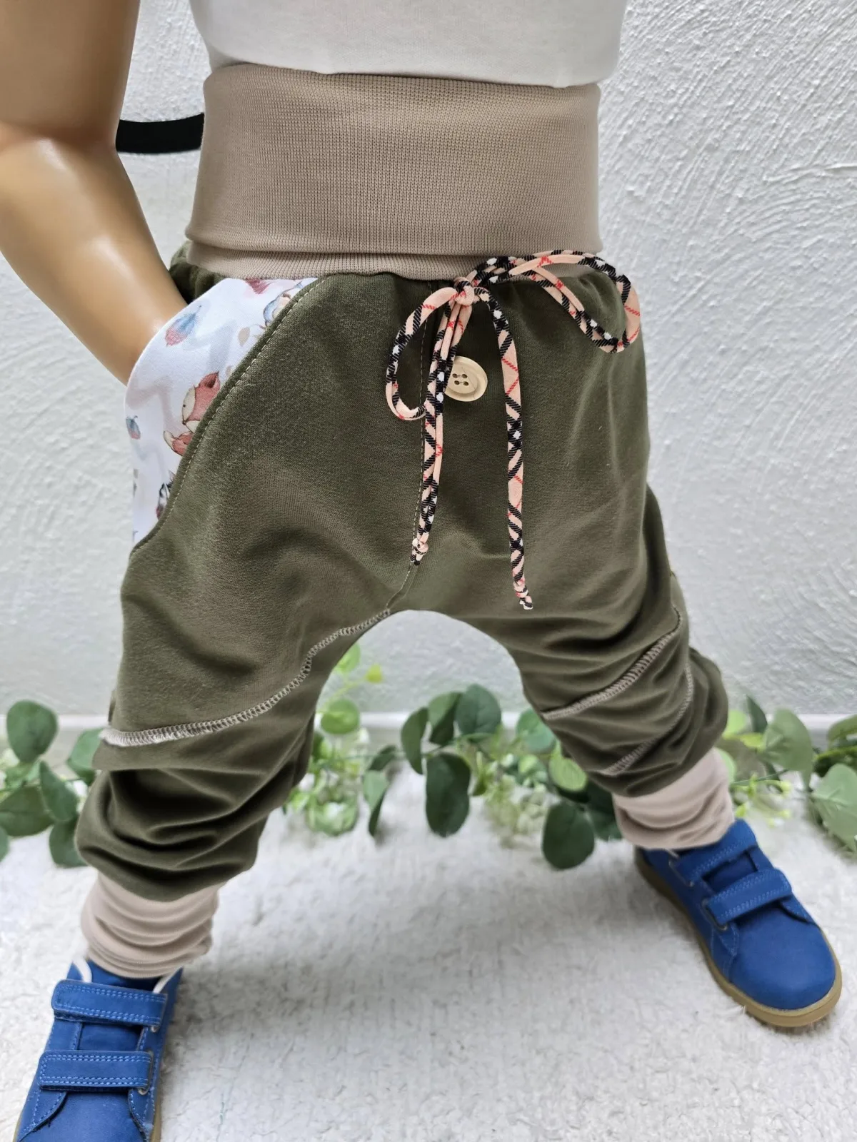 Organic Sweat Pumphose UnisexGr.98/104 Mitwachsend Fuchs