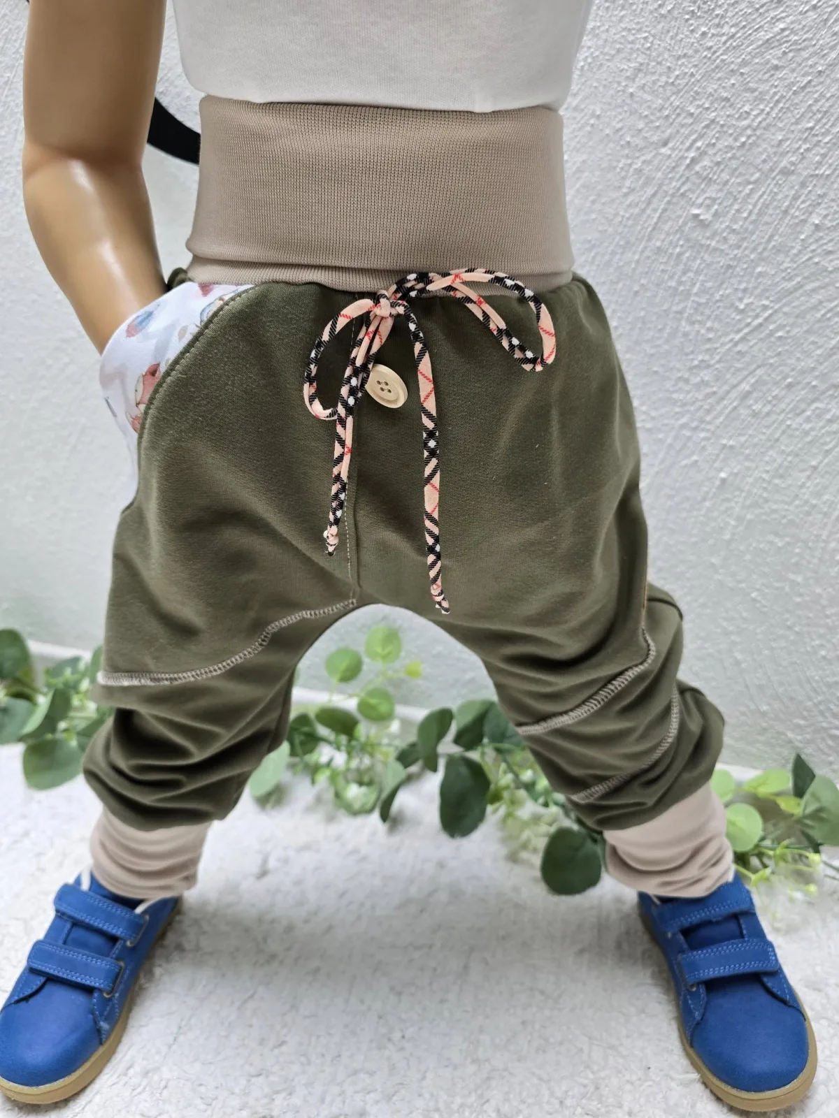 Organic Sweat Pumphose UnisexGr.98/104 Mitwachsend Fuchs – Bild 3