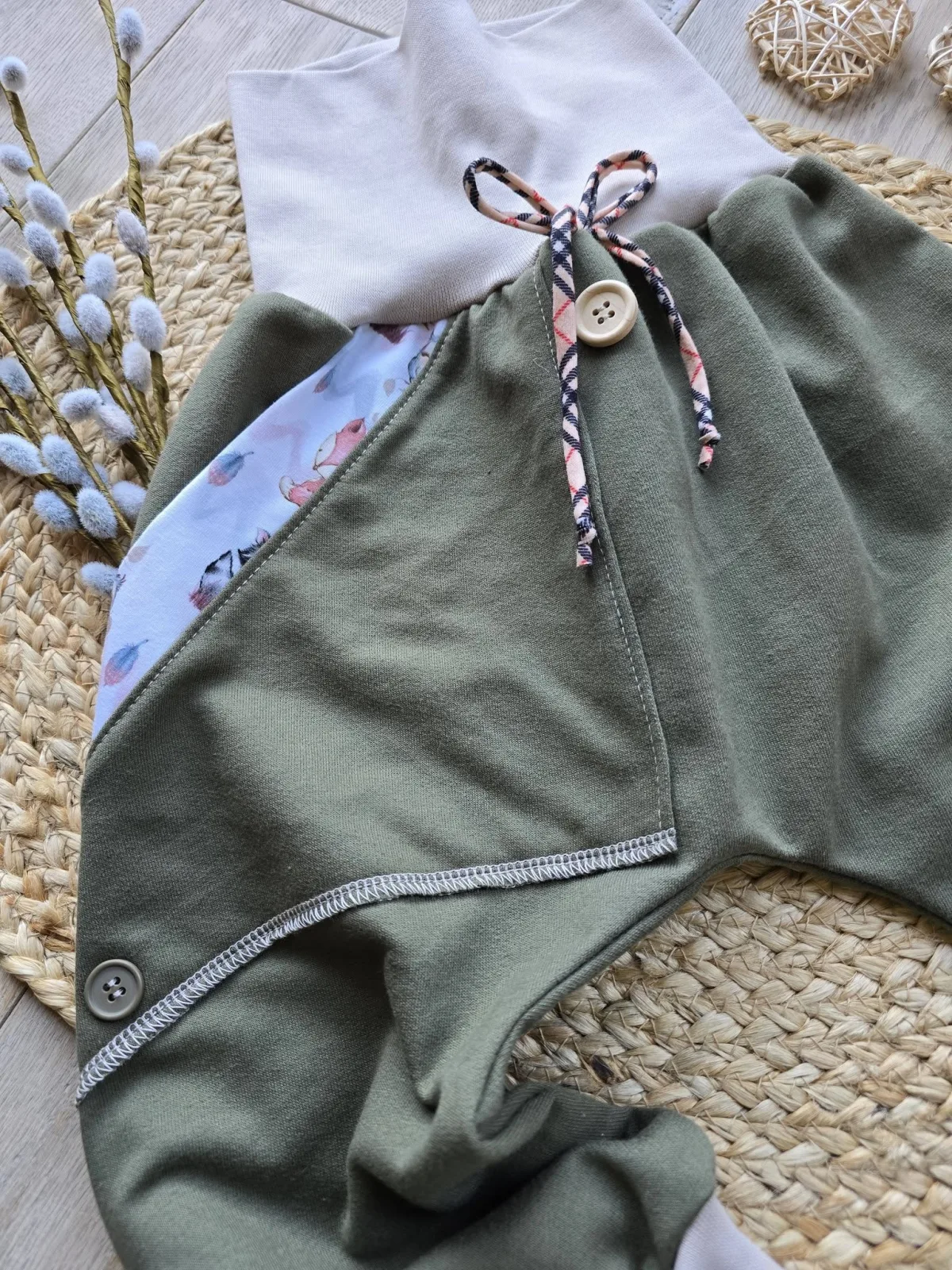 Organic Sweat Pumphose UnisexGr.98/104 Mitwachsend Fuchs – Bild 4
