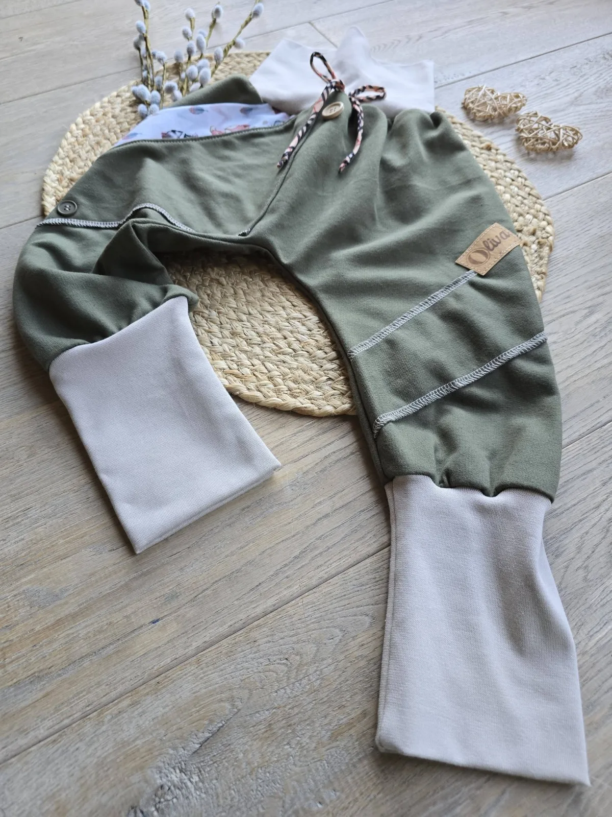 Organic Sweat Pumphose UnisexGr.98/104 Mitwachsend Fuchs – Bild 7