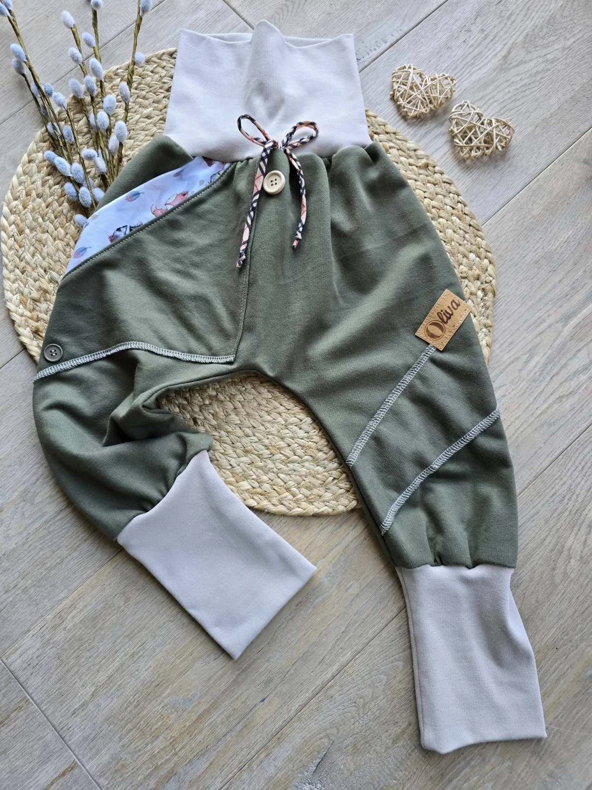 Organic Sweat Pumphose UnisexGr.98/104 Mitwachsend Fuchs – Bild 2