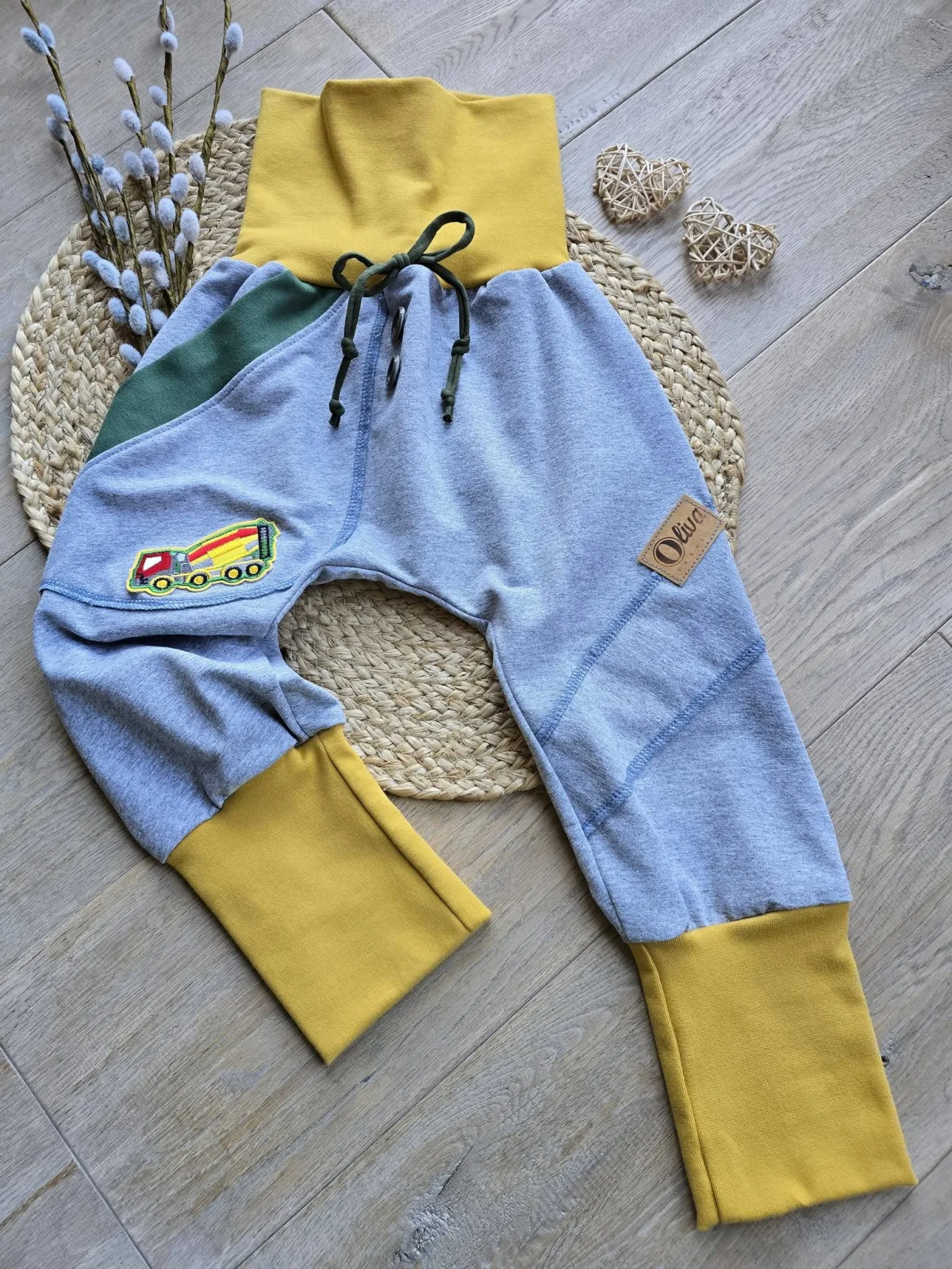 Organic Pumphose Jungen Sweat Gr.98/104 mit LKW – Bild 2