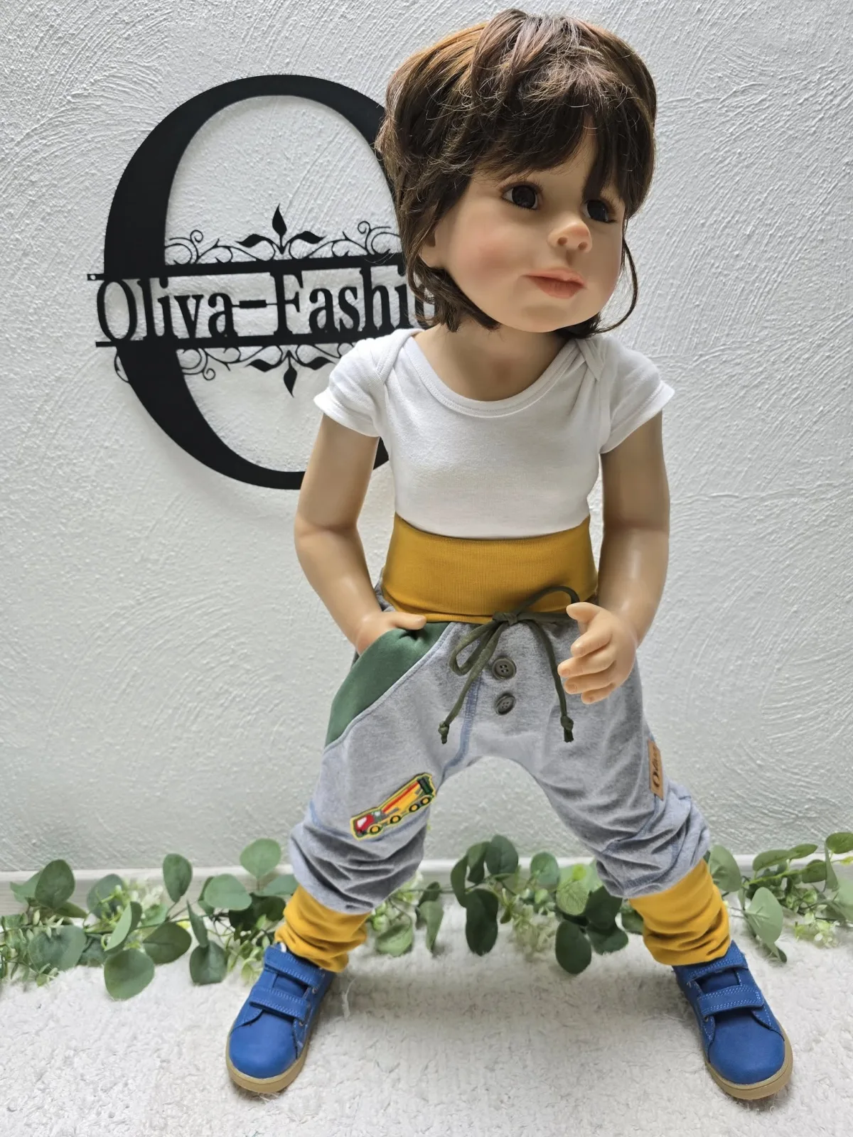 Organic Pumphose Jungen Sweat Gr.98/104 mit LKW – Bild 6
