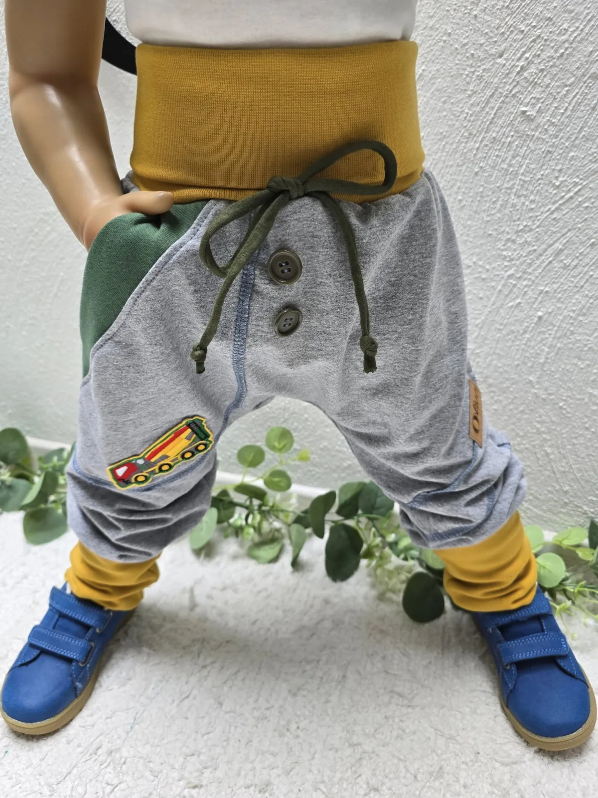 Organic Pumphose Jungen Sweat Gr.98/104 mit LKW – Bild 3
