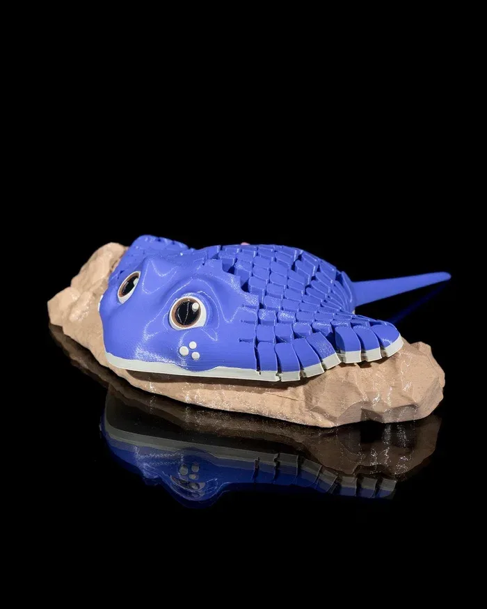 Mantarochen Figur beweglich – Flexi Rochen 3D-Druck, 16 cm – Bild 5