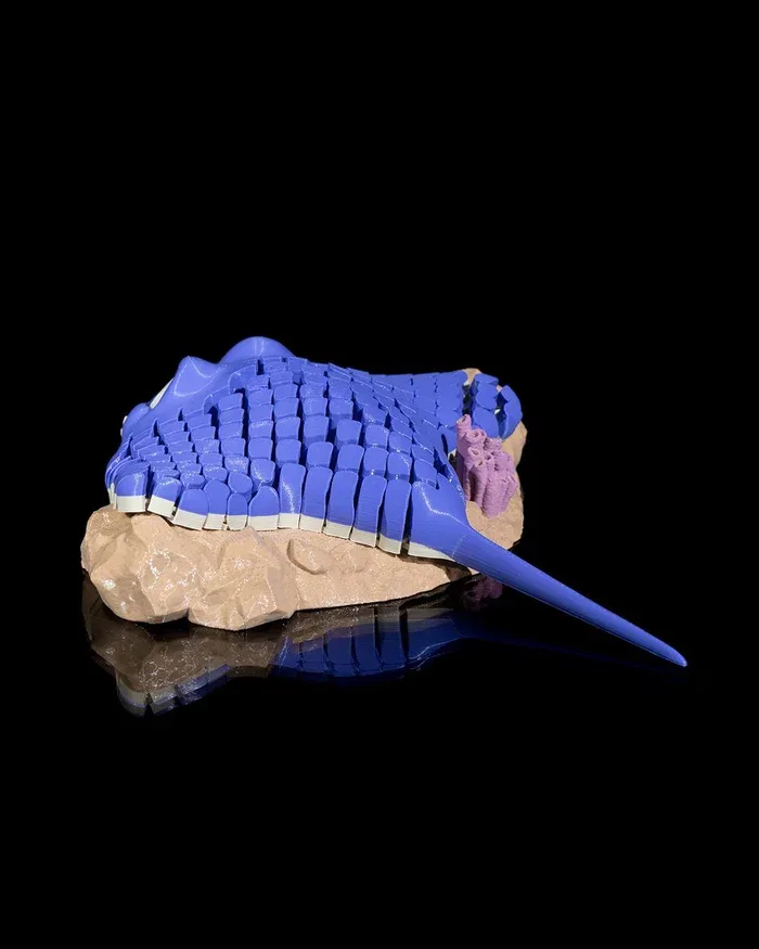 Mantarochen Figur beweglich – Flexi Rochen 3D-Druck, 16 cm – Bild 8