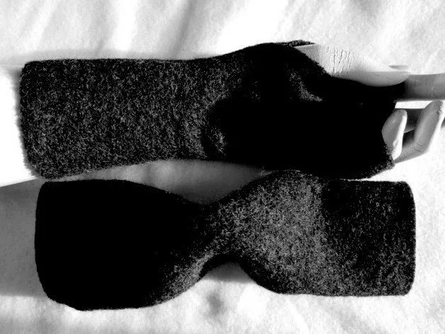 Wollwalk Handschuhe langlebig Armstulpen schwarz weiche, warm nachhaltig, tiroler Kochwolle, hochwertige Schurwolle, das beliebte Geschenk – Bild 17