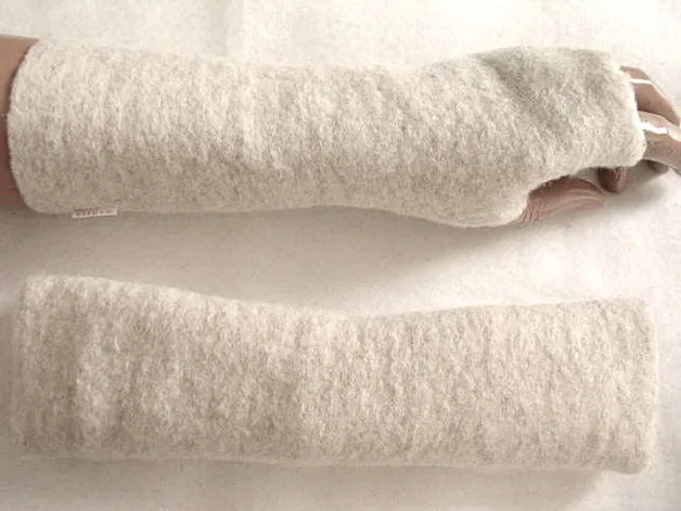 Wollwalk Handschuhe langlebig Armstulpen schwarz weiche, warm nachhaltig, tiroler Kochwolle, hochwertige Schurwolle, das beliebte Ge (Kopie) – Bild 8