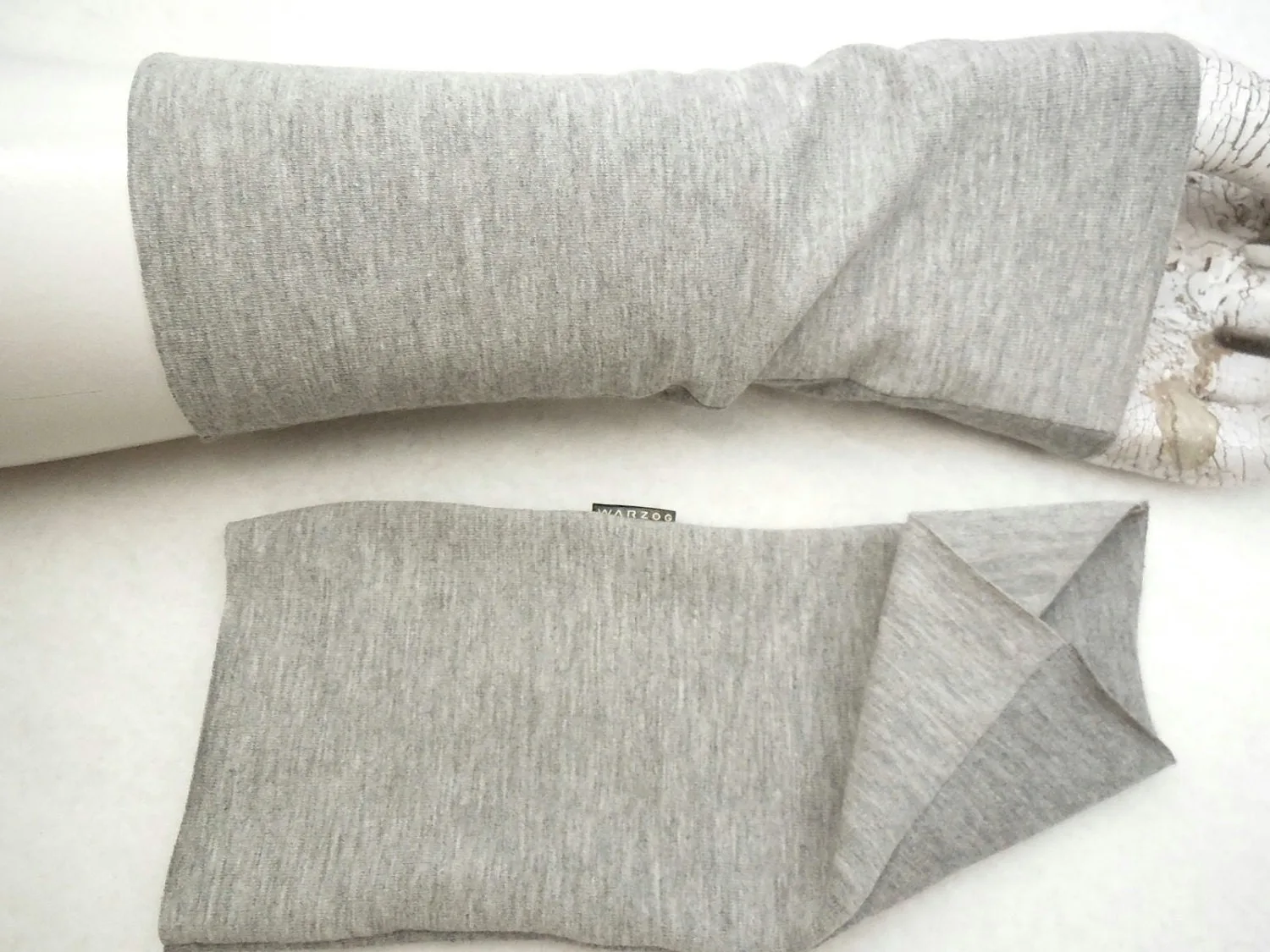 Schöne, weiche Pulswärmer grau ideal zu kurzärmligen Kleidern und Shirts oder zum drunterziehen, geht auch über einen dünnen Pullo, Geschenk – Bild 6