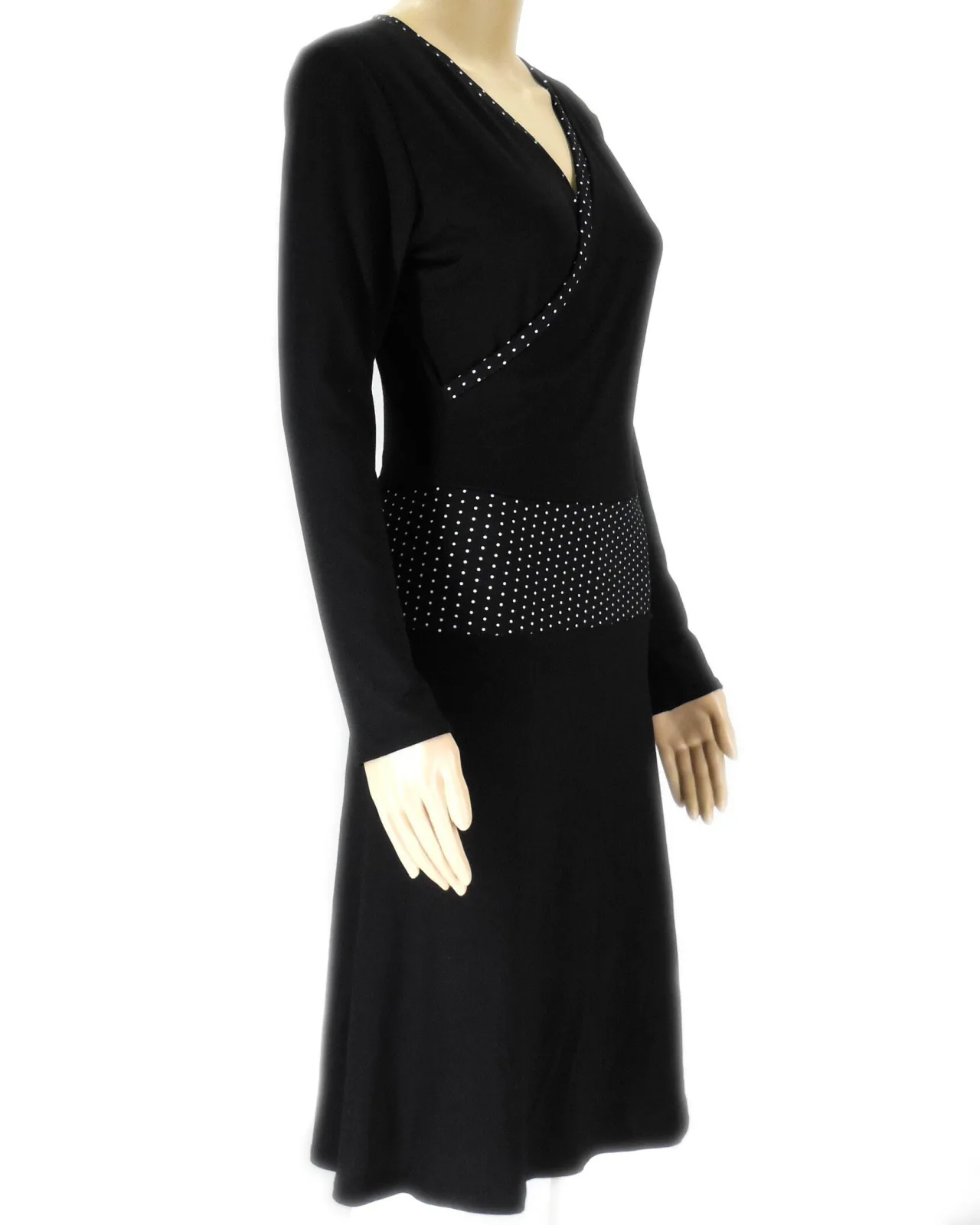 Jersey Kleid, für hohen Tragekomfort weich und dehnbar Figur fördernd, Baumwolle, passfreudig taillierte Form, bedruckt, Knie lang, Geschenk – Bild 2