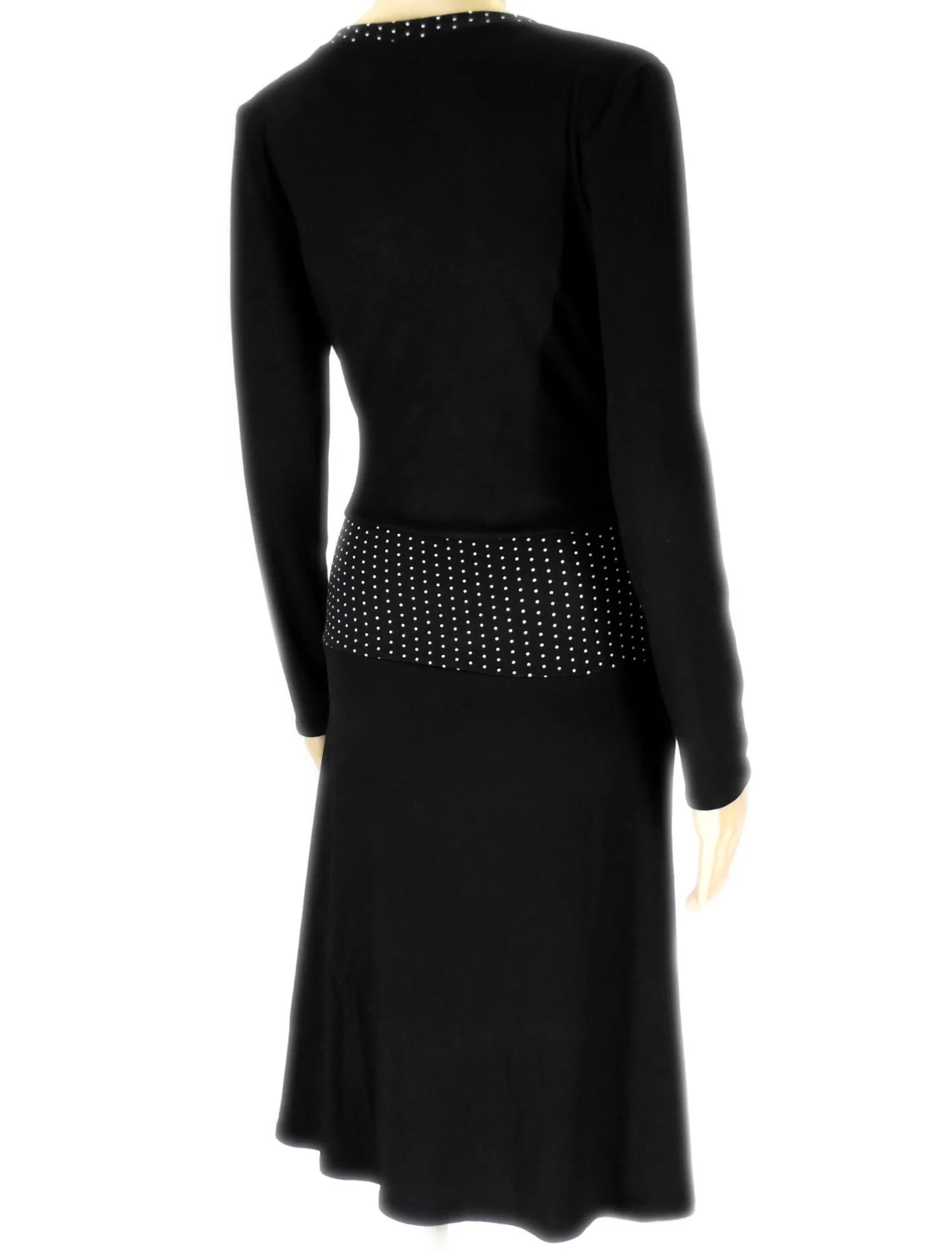 Jersey Kleid, für hohen Tragekomfort weich und dehnbar Figur fördernd, Baumwolle, passfreudig taillierte Form, bedruckt, Knie lang, Geschenk – Bild 4