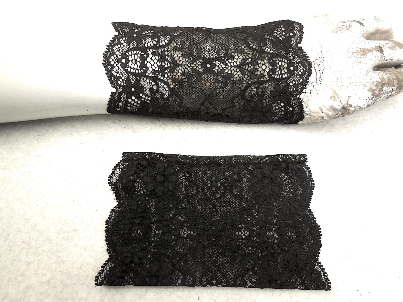 Hand Zierde Spitze dehnbar Pulswärmer leichte, feine Stulpen, ideal zu Kleidern oder über einen dünnen Pulli reizend Geschenk – Bild 2