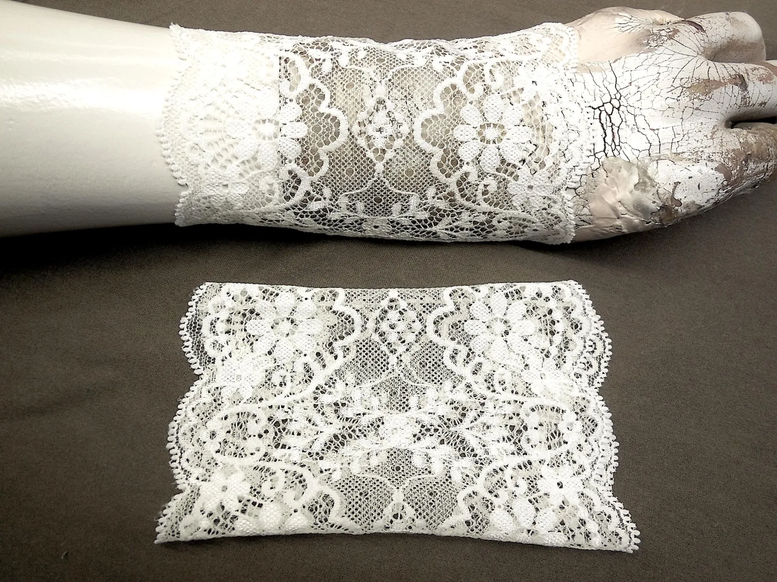 Hand Zierde Spitze dehnbar Pulswärmer leichte, feine Stulpen, ideal zu Kleidern oder über einen dünnen Pulli reizend Geschenk – Bild 5