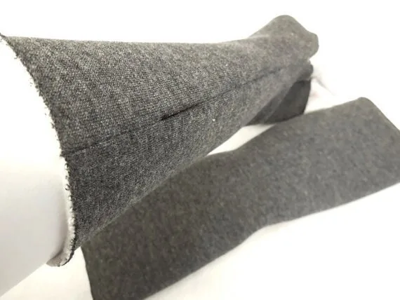 flauschig weiche schlaf Handschuhe reine Baumwolle, dunkelgrau zum Joggen und Relaxen, wellness, leicht tailliert, dehnbar