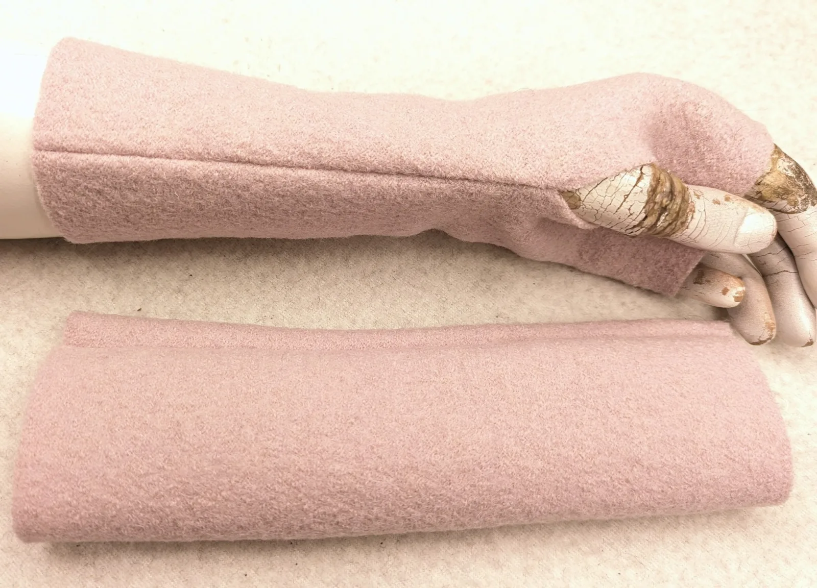 Schöne weiche warme Handschuhe aus bestem Wollwalk robust und wertvoll, italienische Kochwolle – Bild 2
