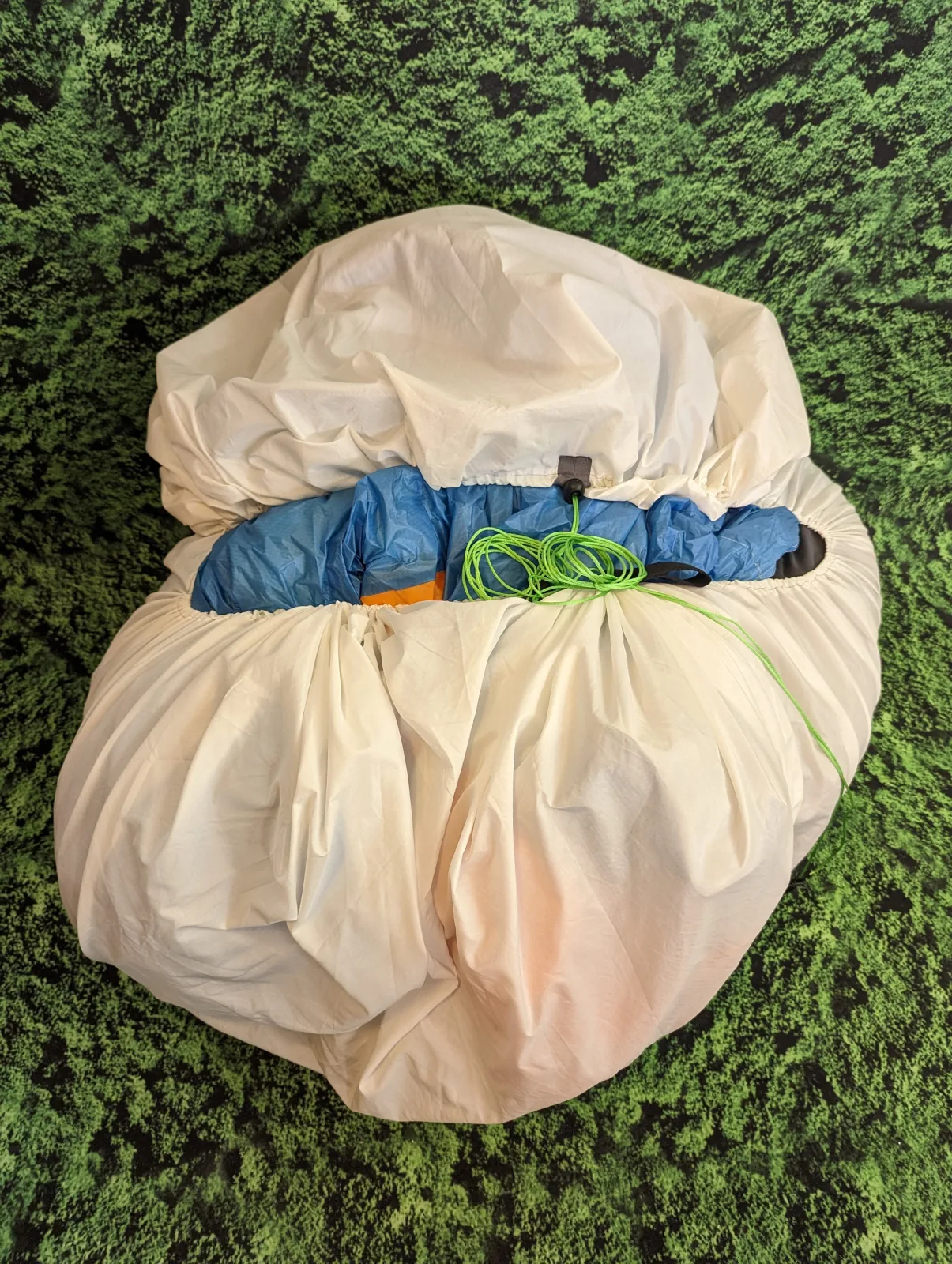 Ultra leichter Paragliding Schnellpacksack, Gleitschirm fliegen, super klein packbar, WARZOG waschbar, schnell Pack Ruck Sack, Geschenk