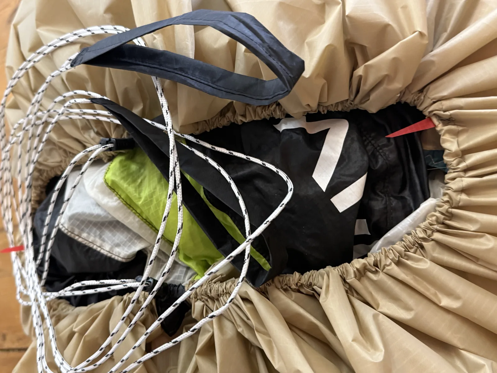 Ultra leichter Paragliding Schnellpacksack, Gleitschirm fliegen, super klein packbar, WARZOG waschbar, schnell Pack Ruck Sack, Geschenk – Bild 16