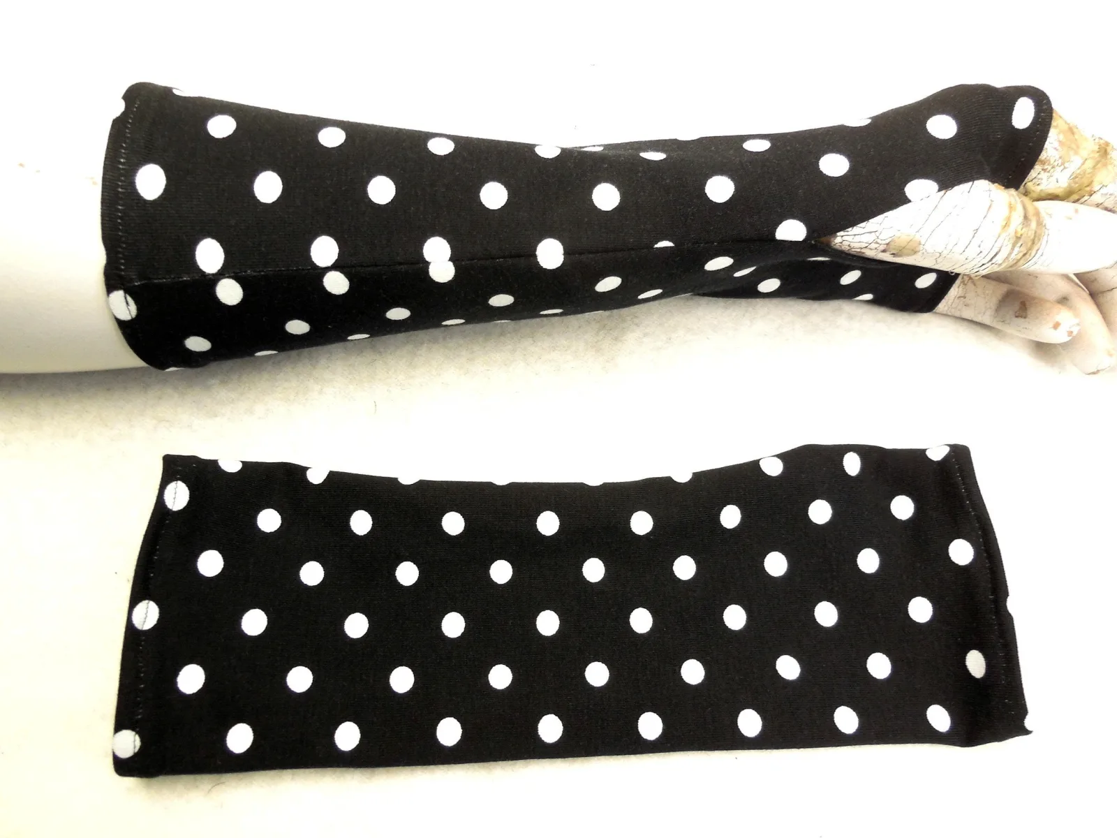 weiche warme Handschuhe, bedruckter Baumwolle Jersey, Armstulpen, Pulswärmer geborgen, zufrieden, angenehm geschützt, das ideale Geschenk