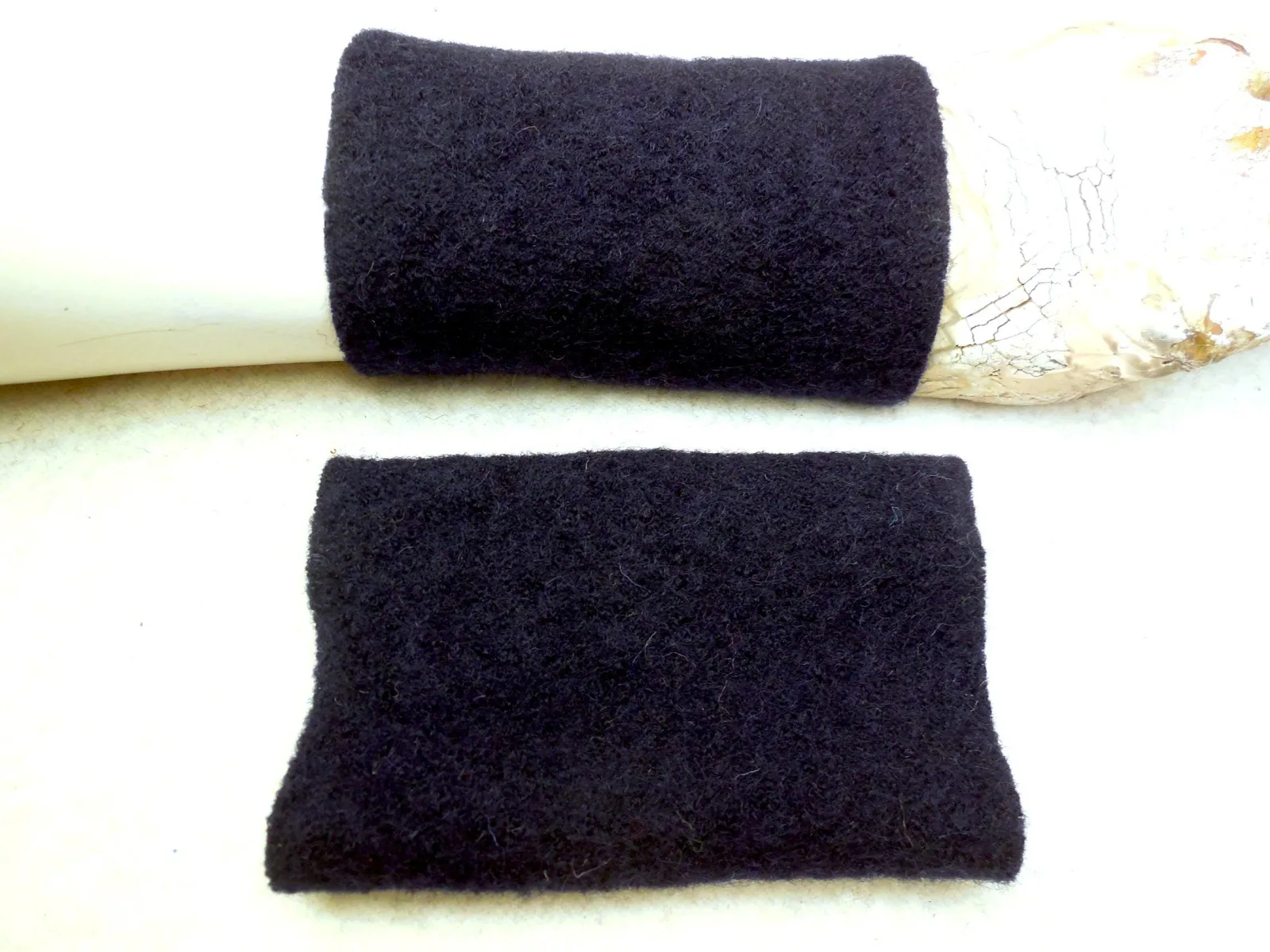 warme weiche Pulswärmer, robuste weicher Strickwolle, langlebige Armstulpen Handschuhe Wolle, zu Kleidern oder über einen Pulli Geschenk – Bild 7