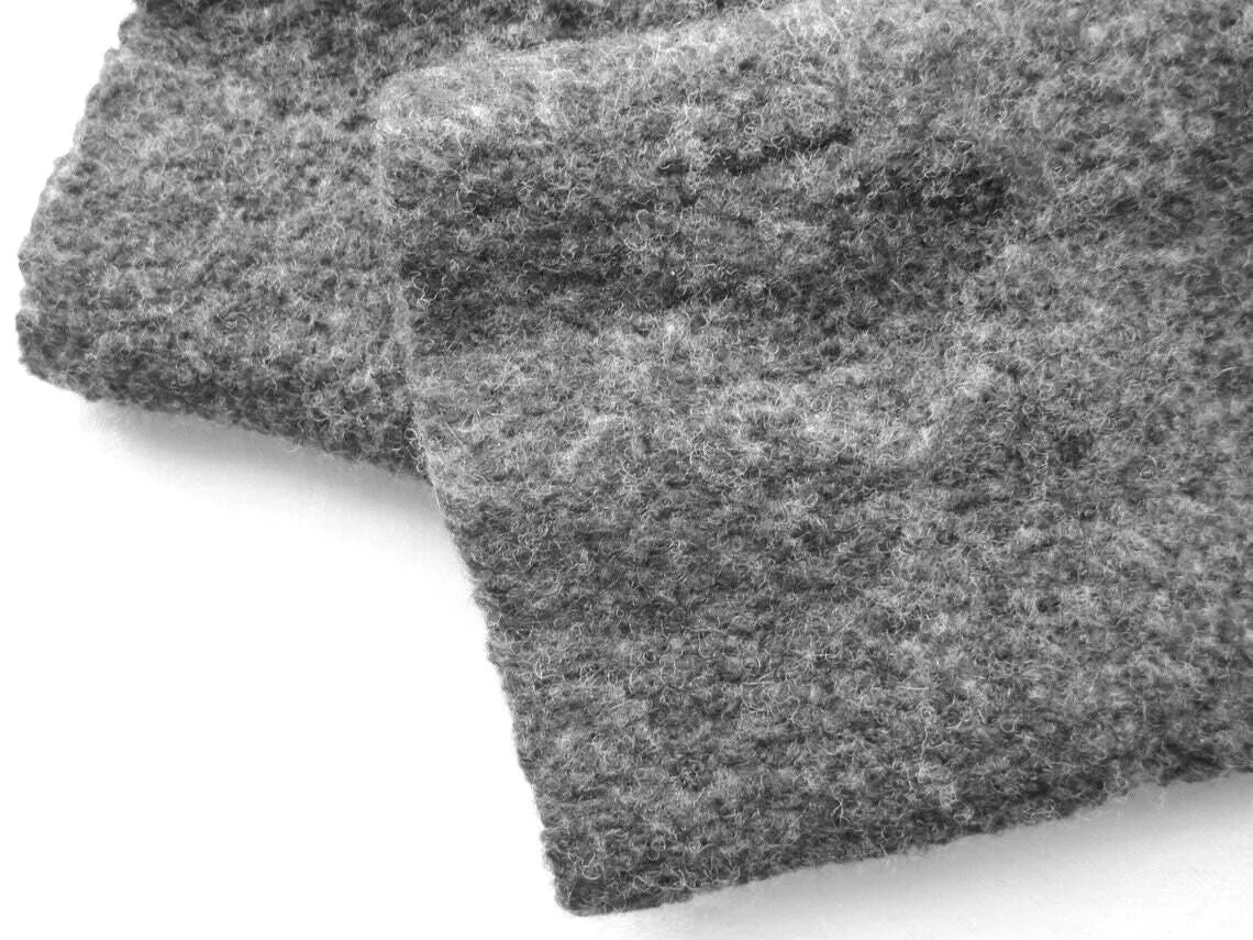 St. Moritz 10 Kochwolle grau langlebig Pulswärmer warm, robuster weicher teurer Wollwalk langlebig Armstulpen warm stabil, Loden Armstulpen – Bild 2
