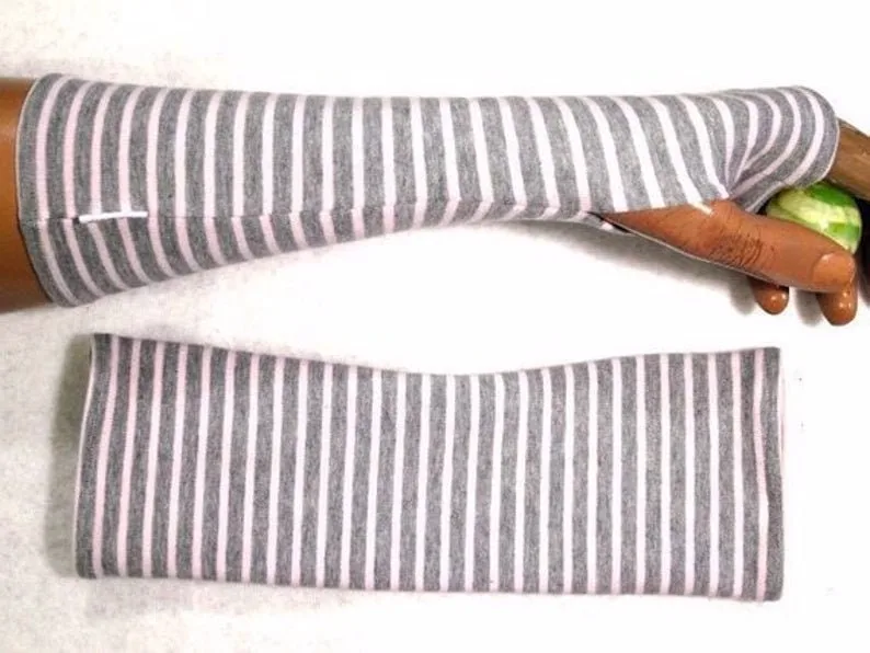 maritim gestreifte weiche warme Handschuhe stabil Qualität gestreift Gefühle behaglich, geborgen, zufrieden, gewärmt schön angenehm geschenk – Bild 6