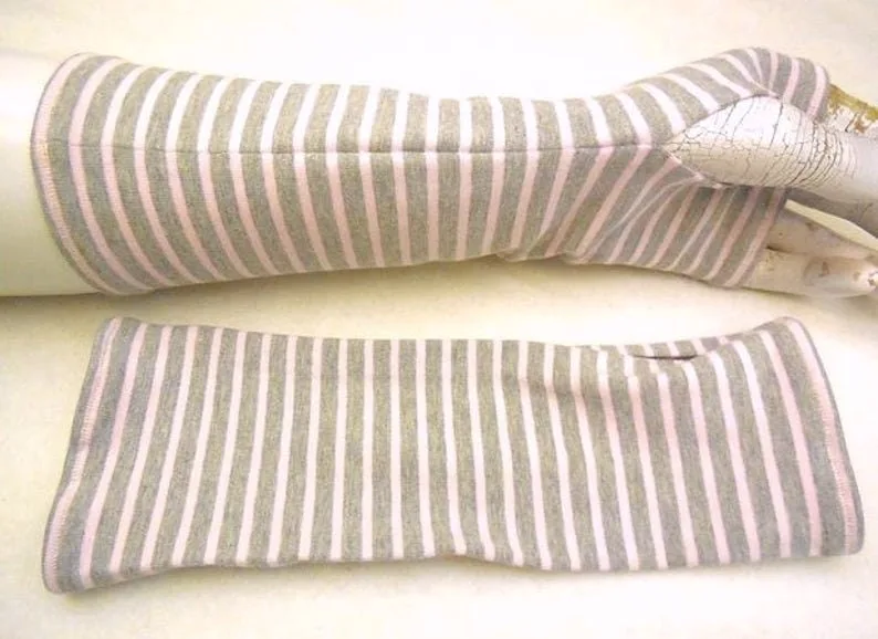 maritim gestreifte weiche warme Handschuhe stabil Qualität gestreift Gefühle behaglich, geborgen, zufrieden, gewärmt schön angenehm geschenk – Bild 2