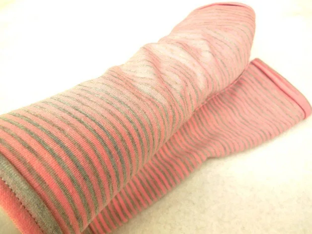 warme Handschuhe, flauschig weiche Baumwolle, beide Seiten gestreift, langlebige Qualität Armstulpen, Pulswärmer, beliebtes Geschenk – Bild 2
