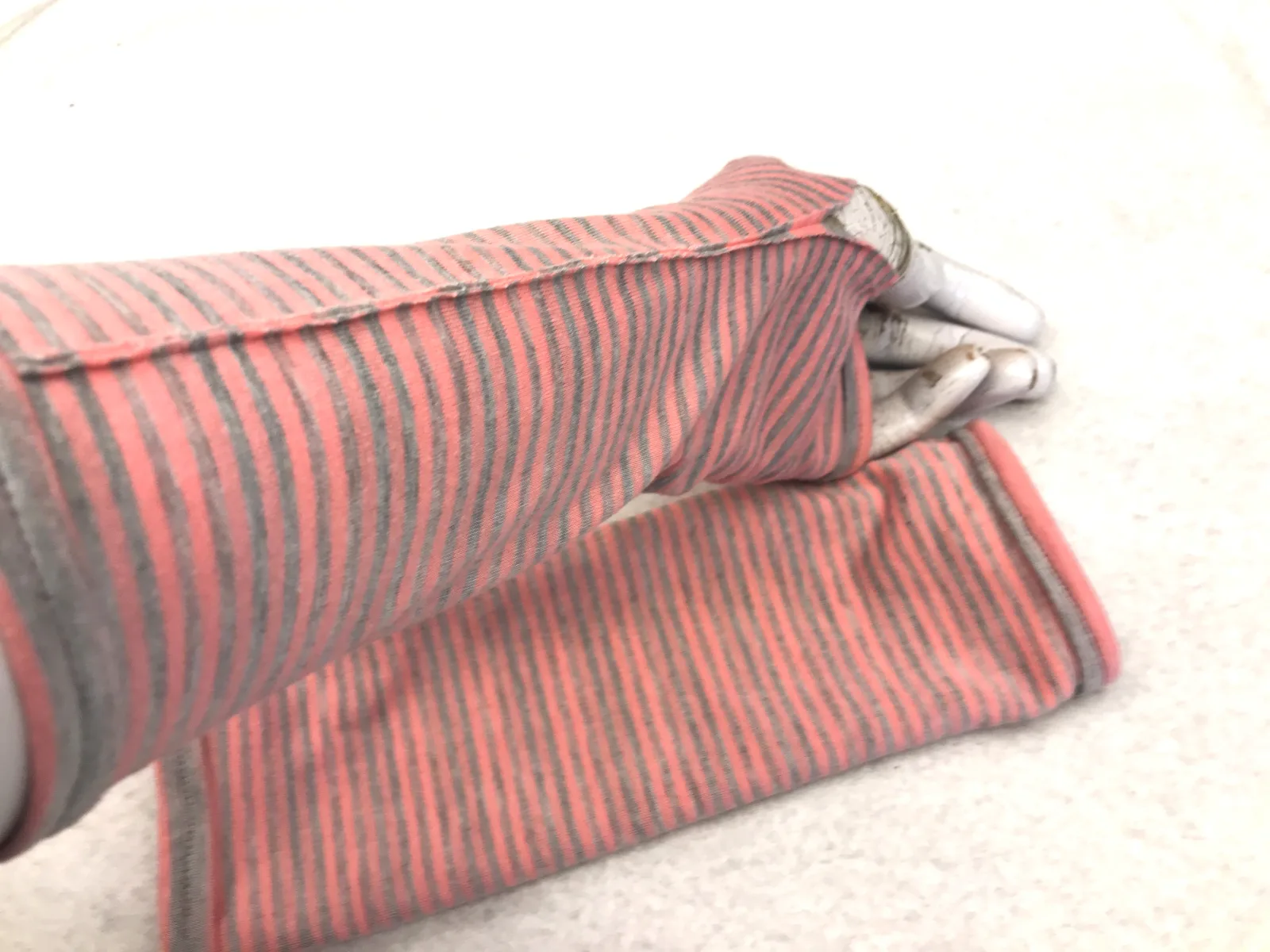 warme Handschuhe, flauschig weiche Baumwolle, beide Seiten gestreift, langlebige Qualität Armstulpen, Pulswärmer, beliebtes Geschenk – Bild 13