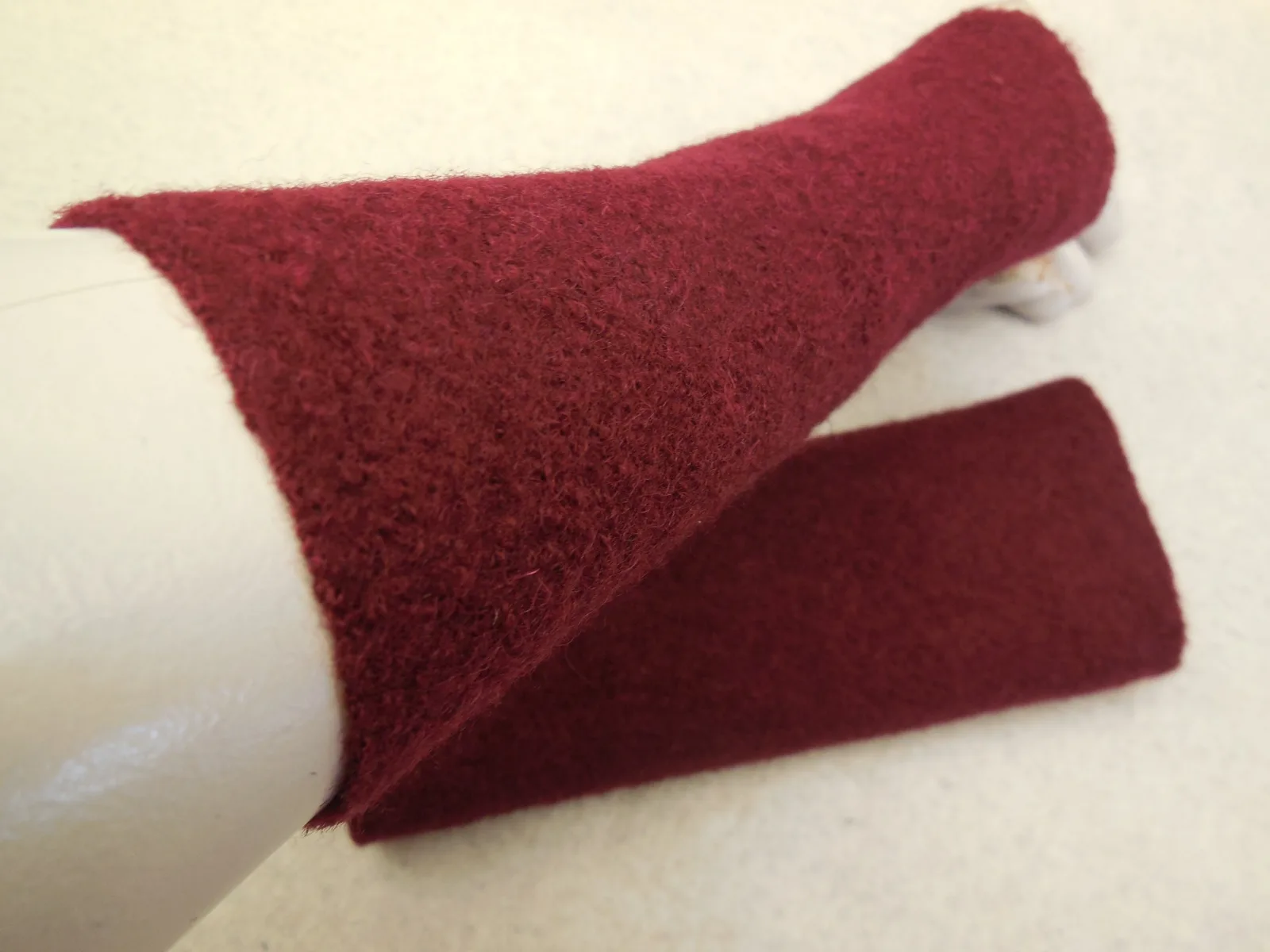 robuster weicher Wollwalk, langlebige Armstulpen Handschuhe warm stabile Pulswärmer, Loden wolle, Ideal zu Kleidern oder über einen Pulli