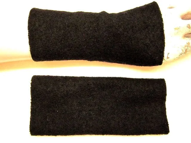 robuster weicher Wollwalk, langlebige Armstulpen Handschuhe warm stabile Pulswärmer, Loden wolle, Ideal zu Kleidern oder über einen Pulli – Bild 7