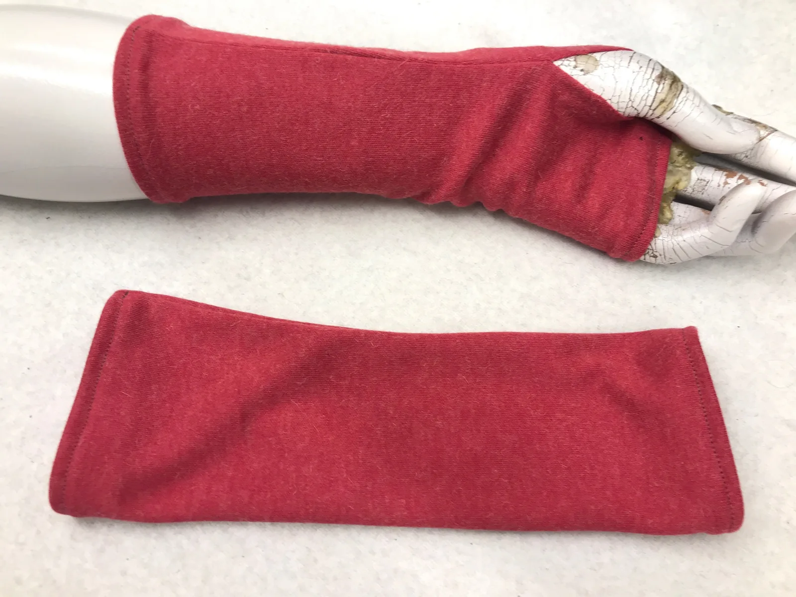 weiche Mohair 25cm Handschuhe, warme flauschige Strickwolle, Feingewirke, zum Herbst ein Pulli, leichte Armstulpen, Das Geschenk – Bild 5