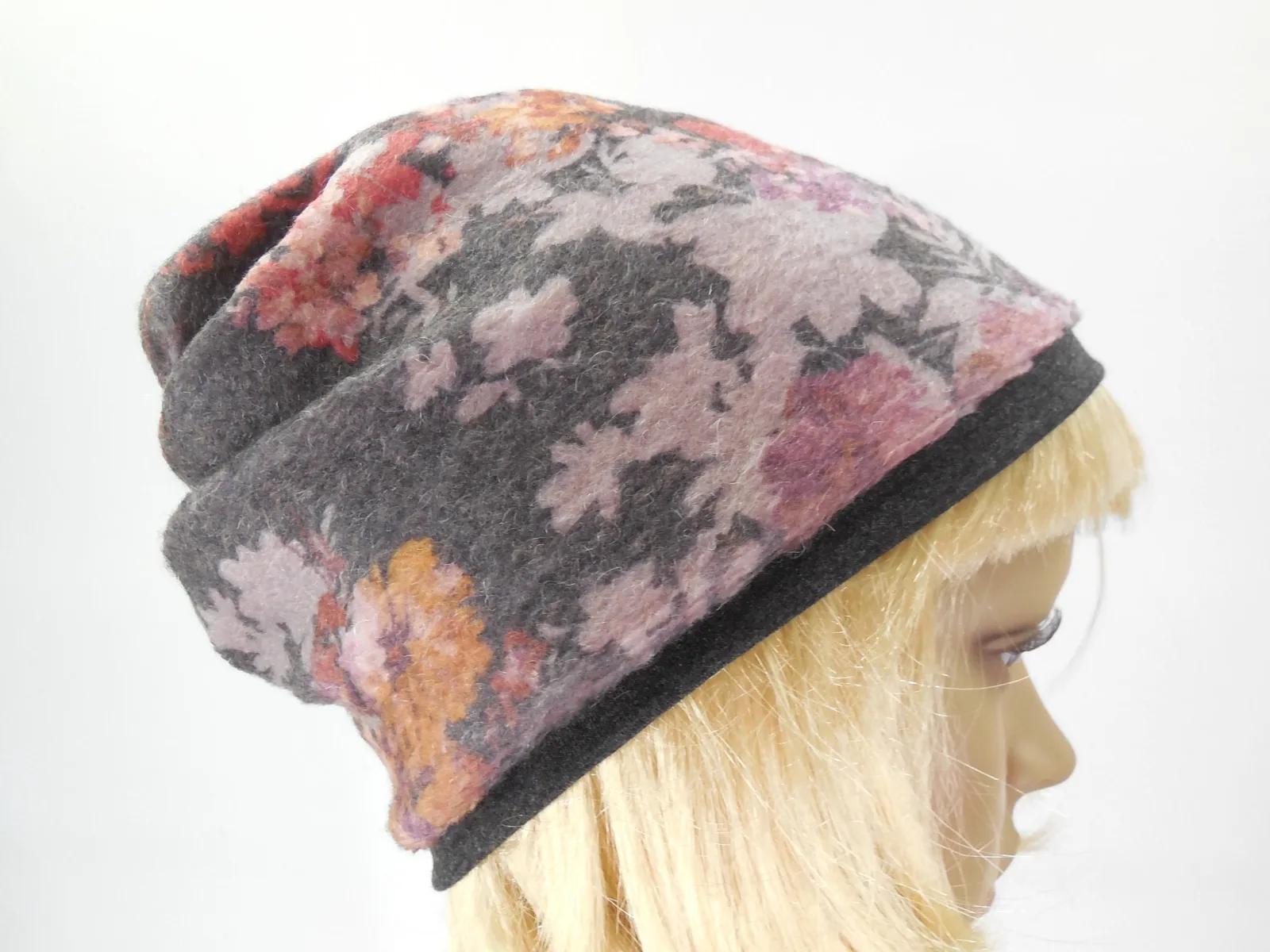weich leicht Beanie Strickwolle doppelt gelegt zum wenden eine Mütze die Dich behütet, Strick Jersey zu allen 4 Jahreszeiten, das Geschenk