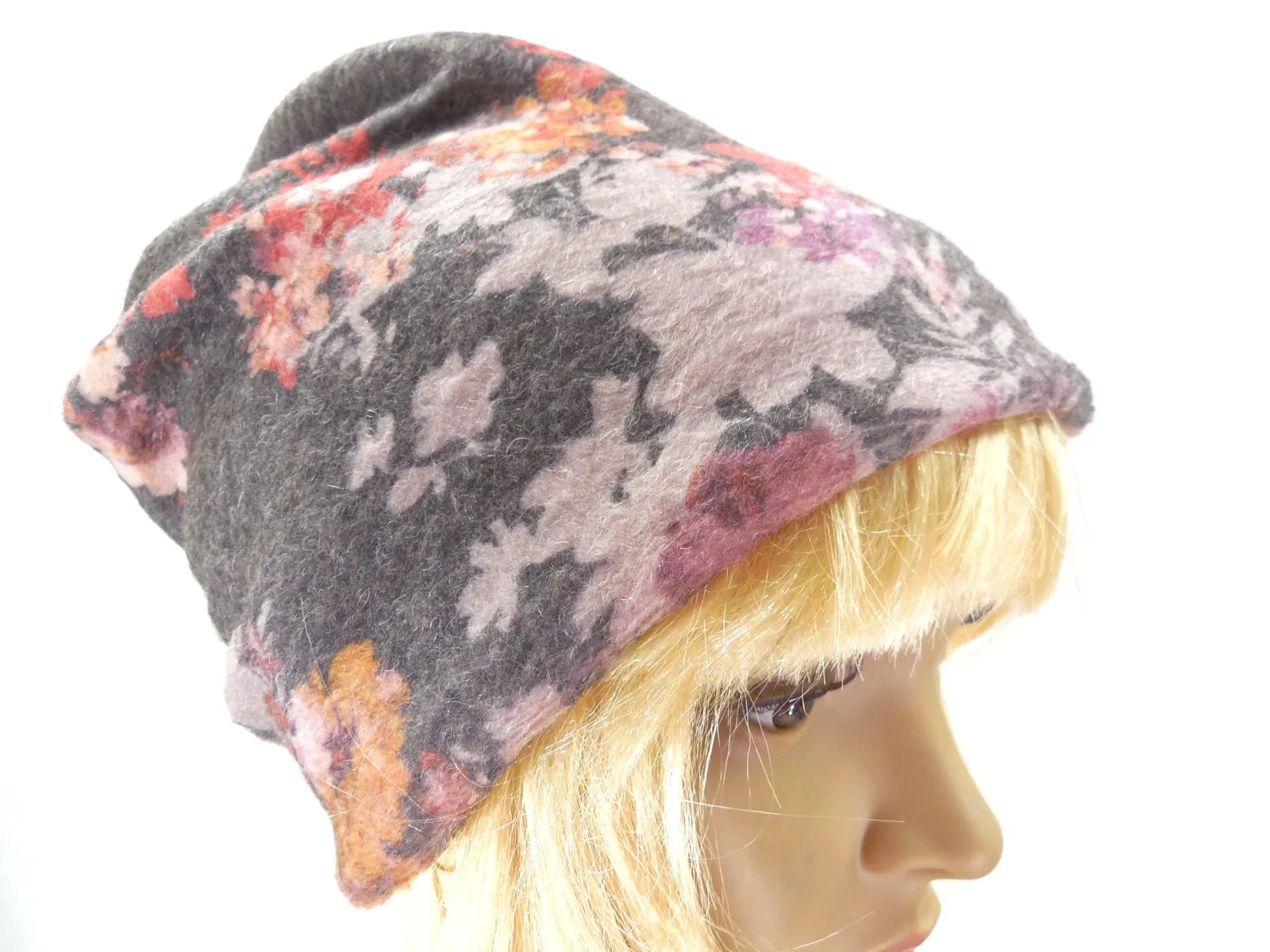 weich leicht Beanie Strickwolle doppelt gelegt zum wenden eine Mütze die Dich behütet, Strick Jersey zu allen 4 Jahreszeiten, das Geschenk – Bild 6