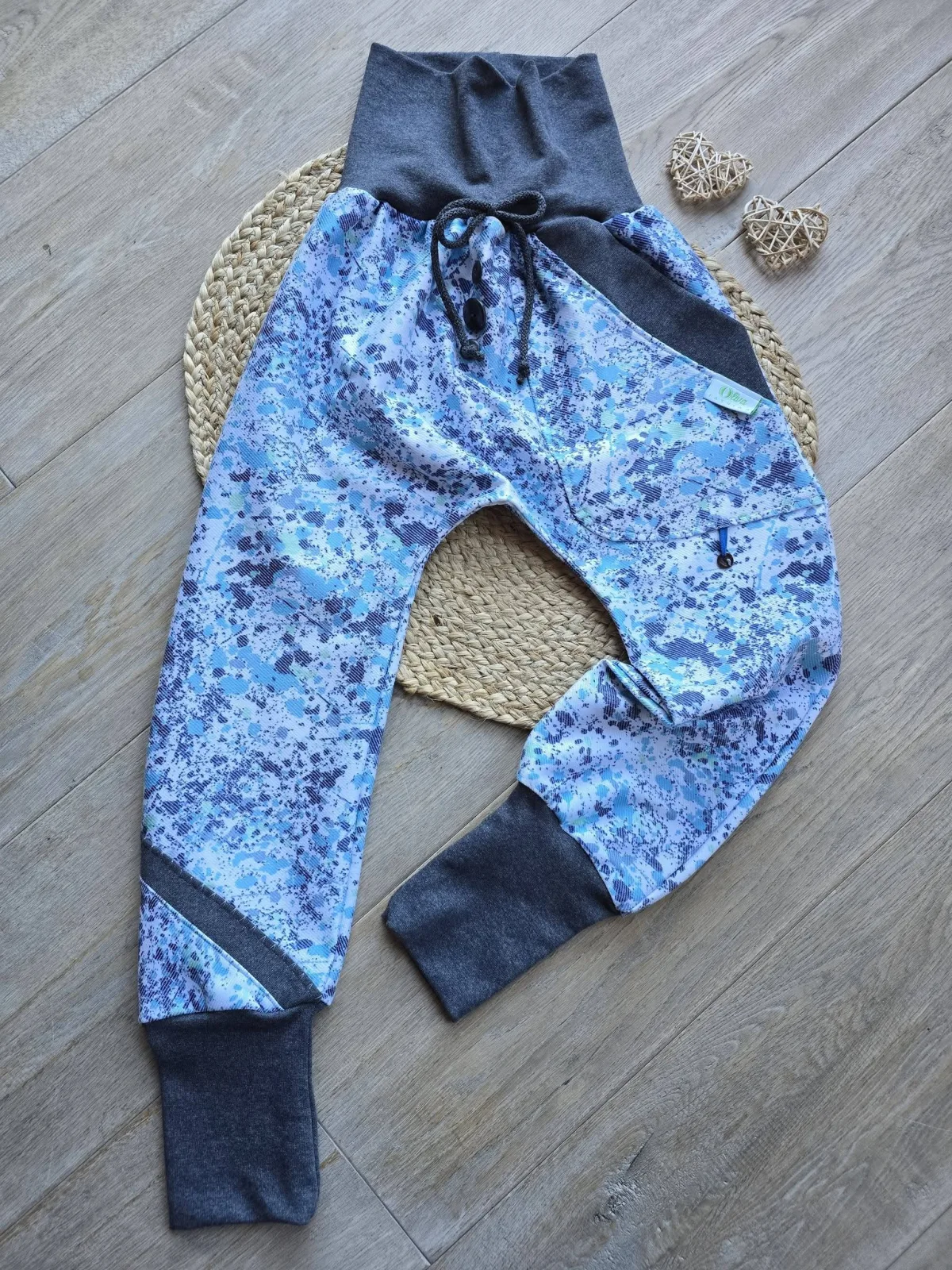 Jeans Pumphose Kinder Unikat Gr.122/128 Denim Blau Unisex