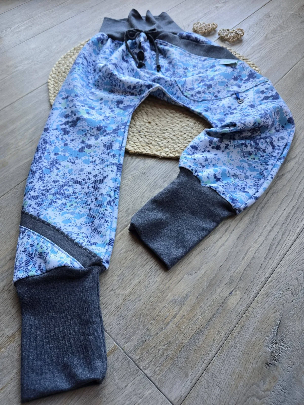 Jeans Pumphose Kinder Unikat Gr.122/128 Denim Blau Unisex – Bild 4