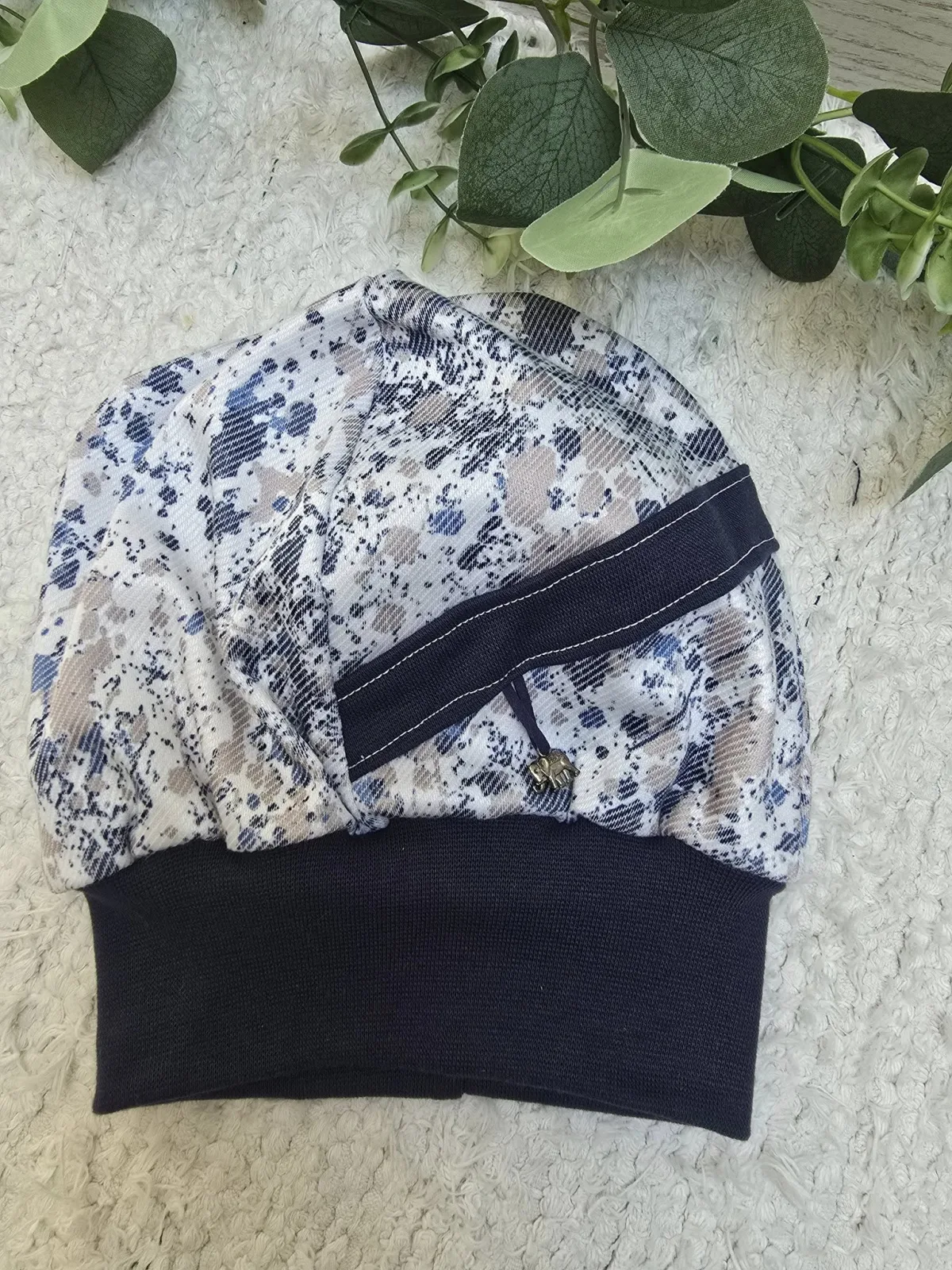 Beanie Mütze Denim für Kinder KU 48-52cm Elefant Jeans – Bild 5