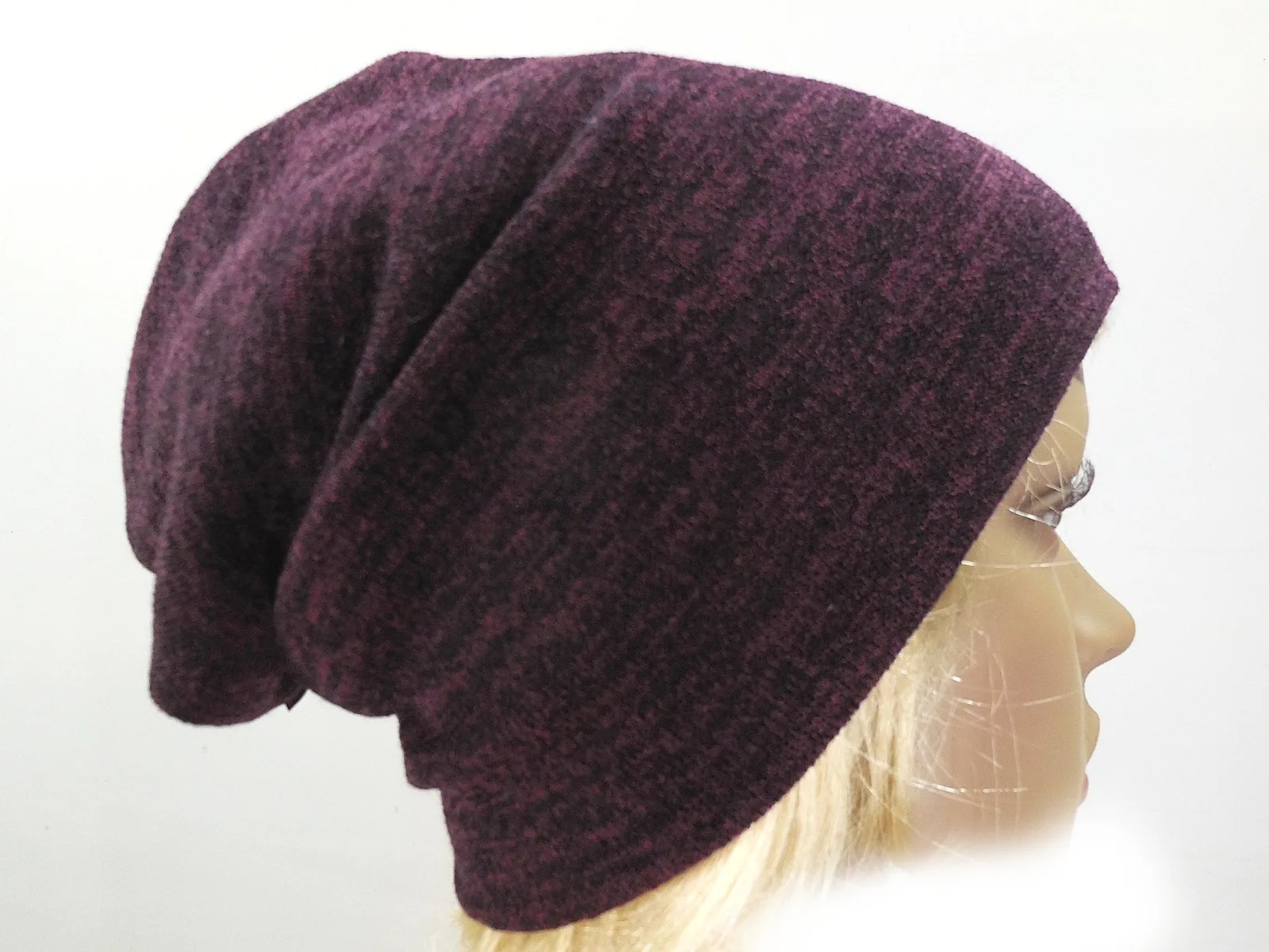 warmer leichter Beanie aus weicher Strickwolle doppelt gelegt zum Wenden eine Mütze die dich behütet, zu allen 4 Jahreszeiten ein Ge (Kopie) – Bild 10