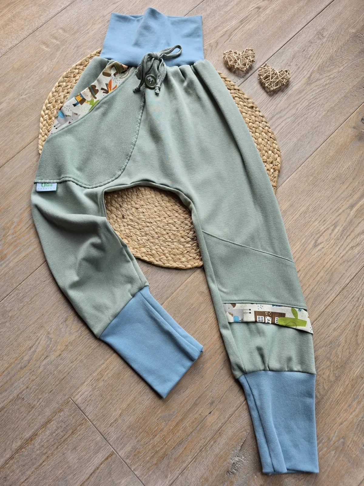 Organic Sweat Pumphose 122/128 Unisex Mitwachshose Wildwest