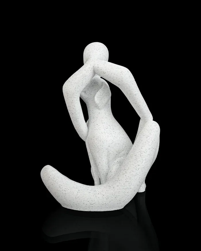 Mensch und Hund Figur – Skulptur für Hundeliebhaber, 3D-Druck – Bild 4