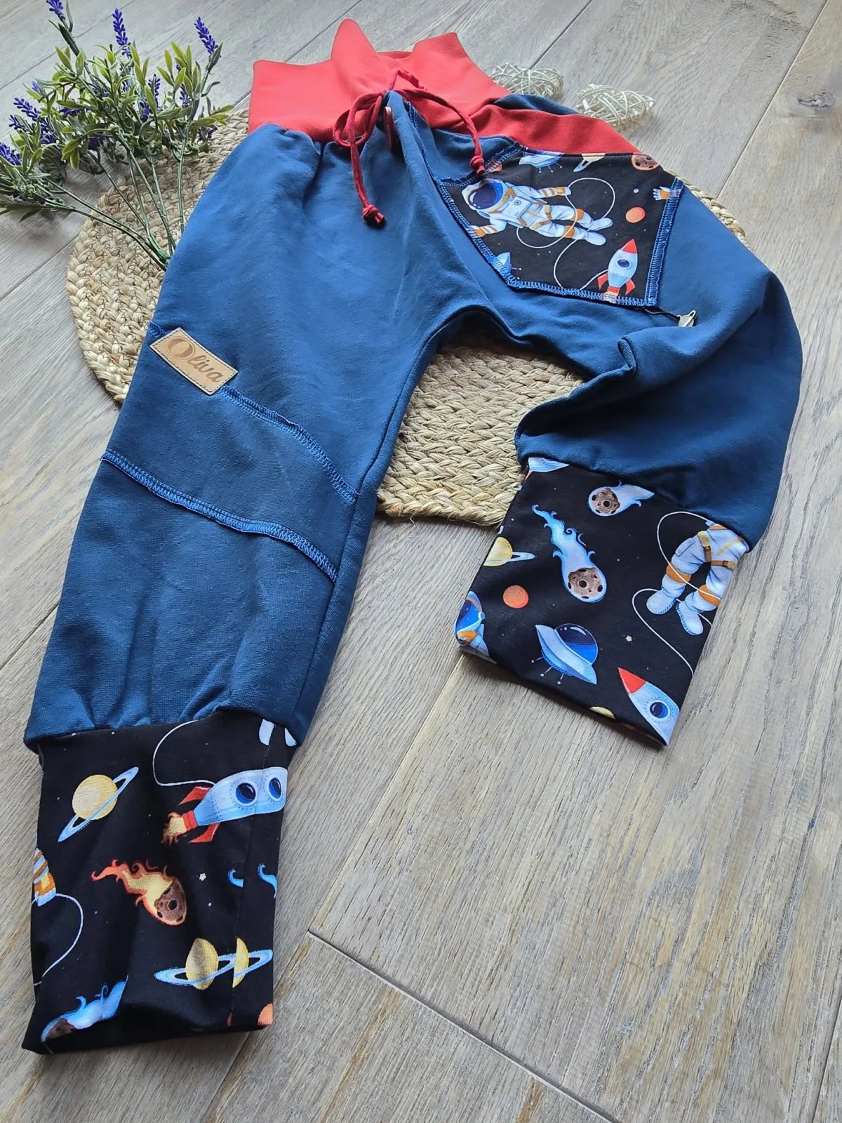 Sweat Organic Pumphose Jungen 104/110 Mitwachshose Astronaut – Bild 6
