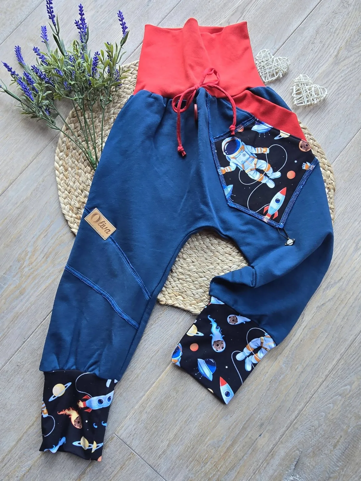 Sweat Organic Pumphose Jungen 104/110 Mitwachshose Astronaut