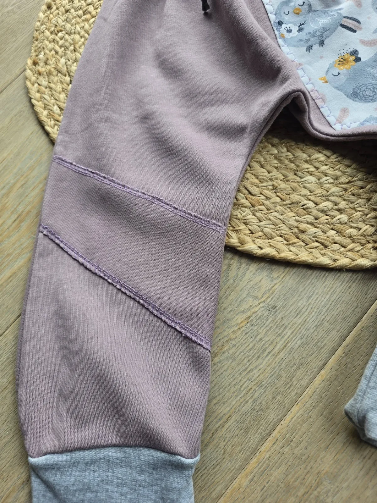 Organic Pumphose Sweat Gr.104/110 Altrosa mit Tiere – Bild 4